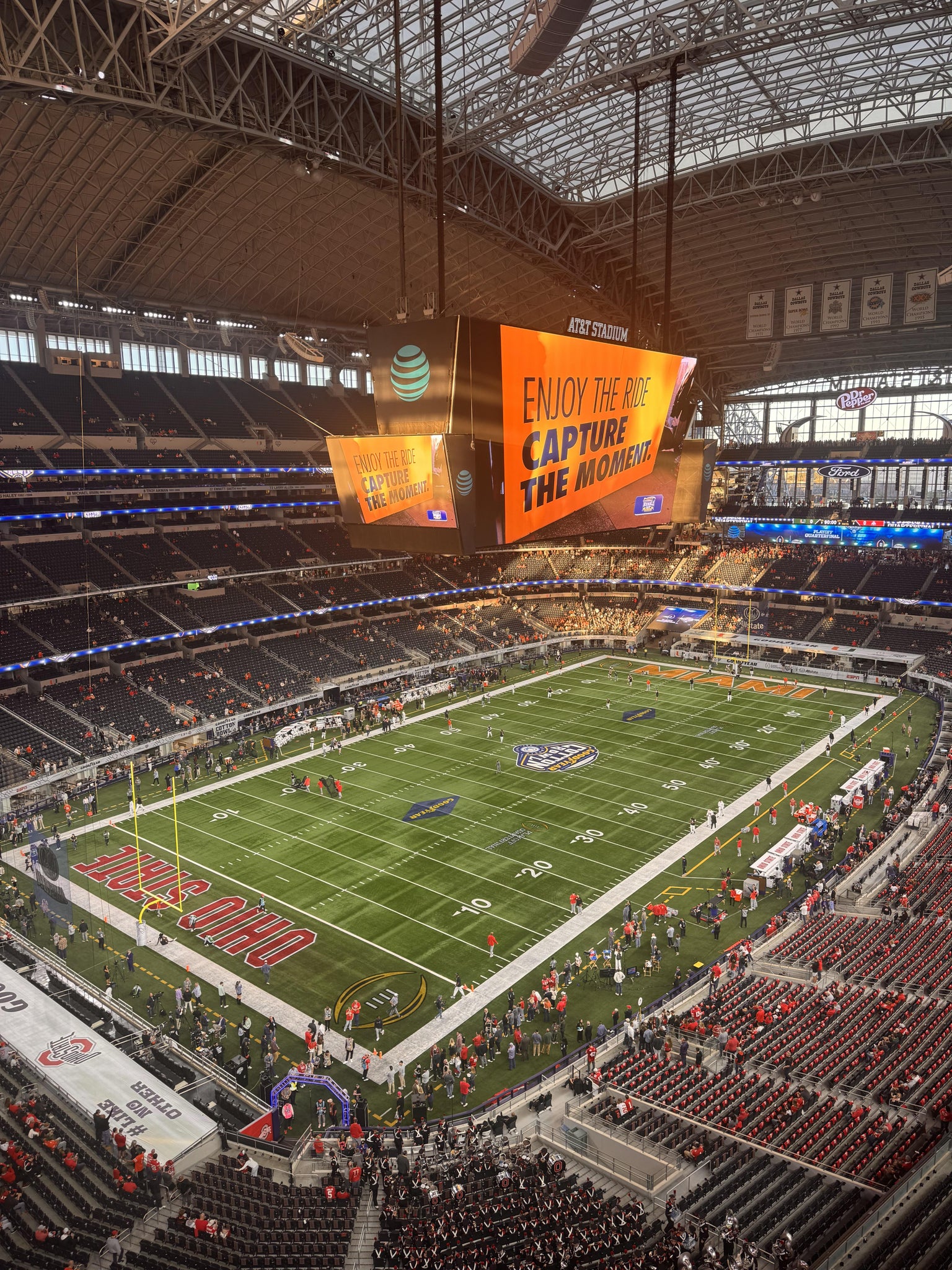 Real Fan View taken from Section 420 at AT&T Stadium by Anonymous User