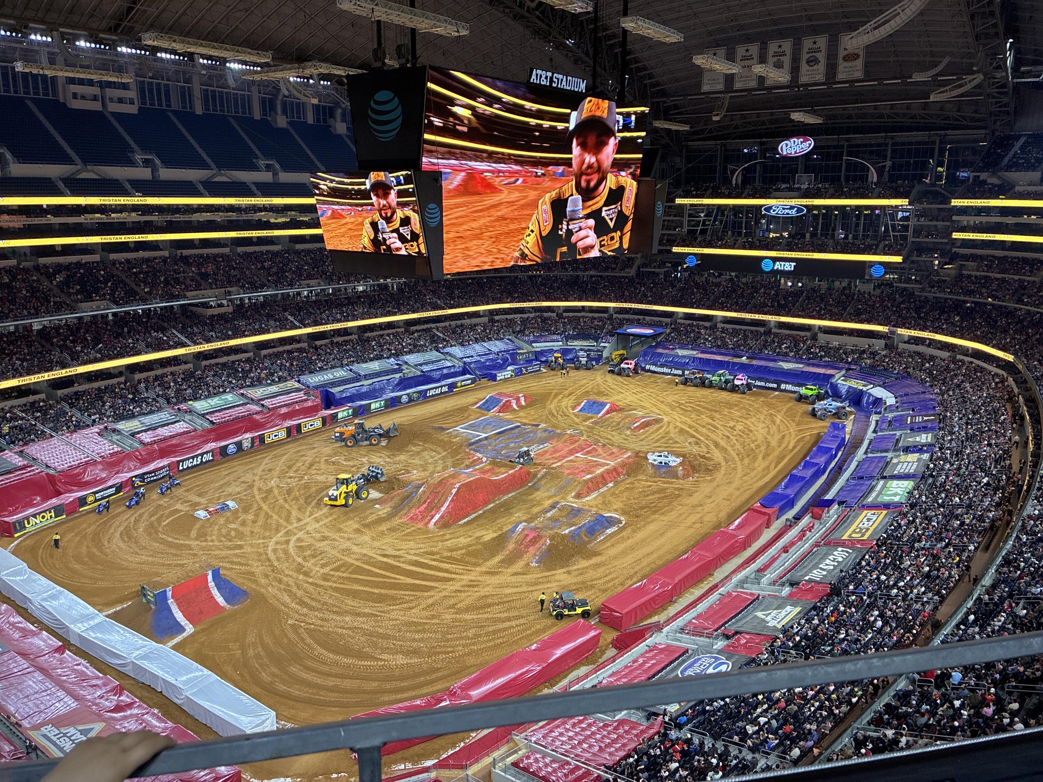 Real Fan View taken from Section 420 at AT&T Stadium by Jason S