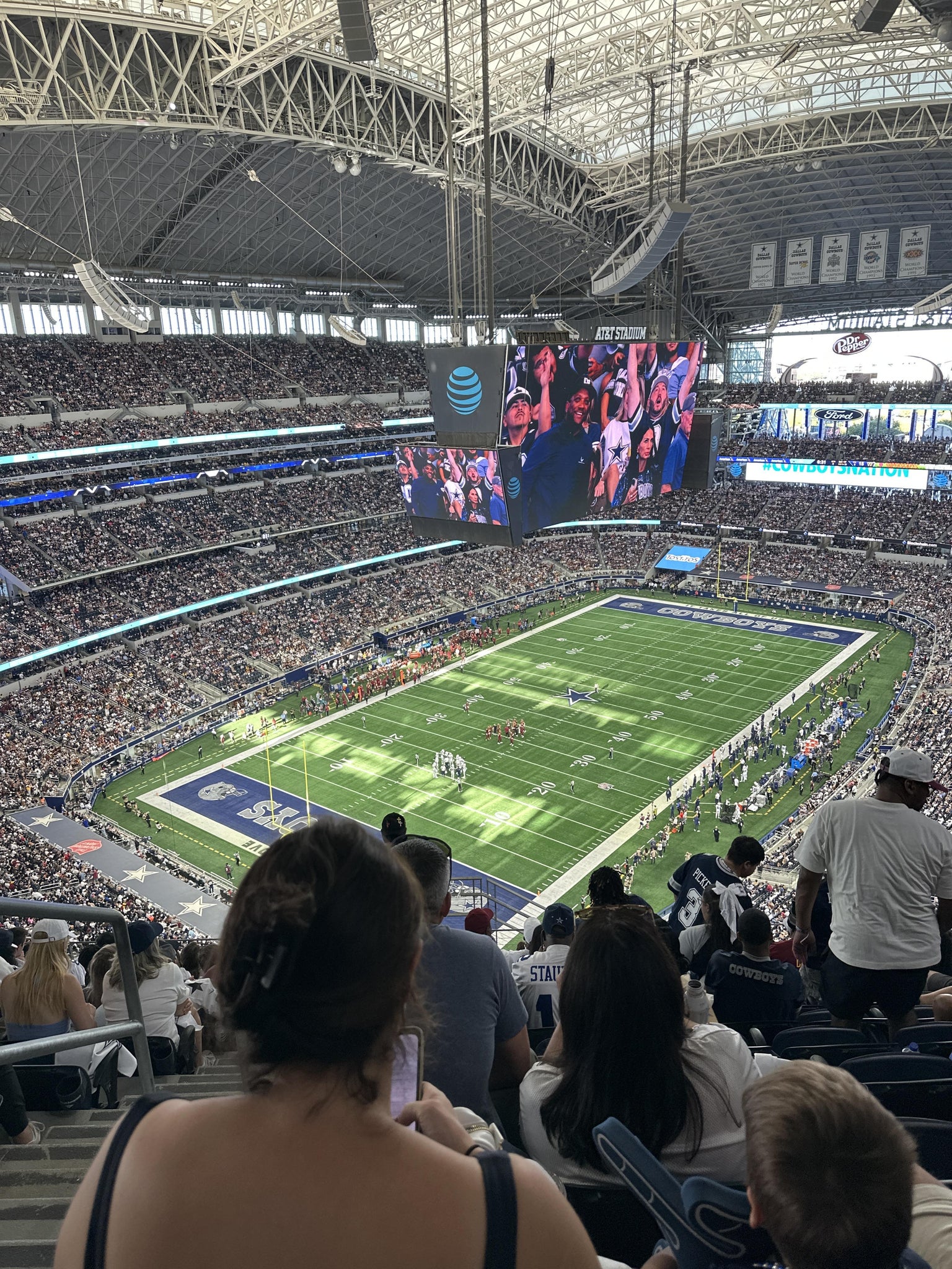 Real Fan View taken from Section 421 at AT&T Stadium by Irene M
