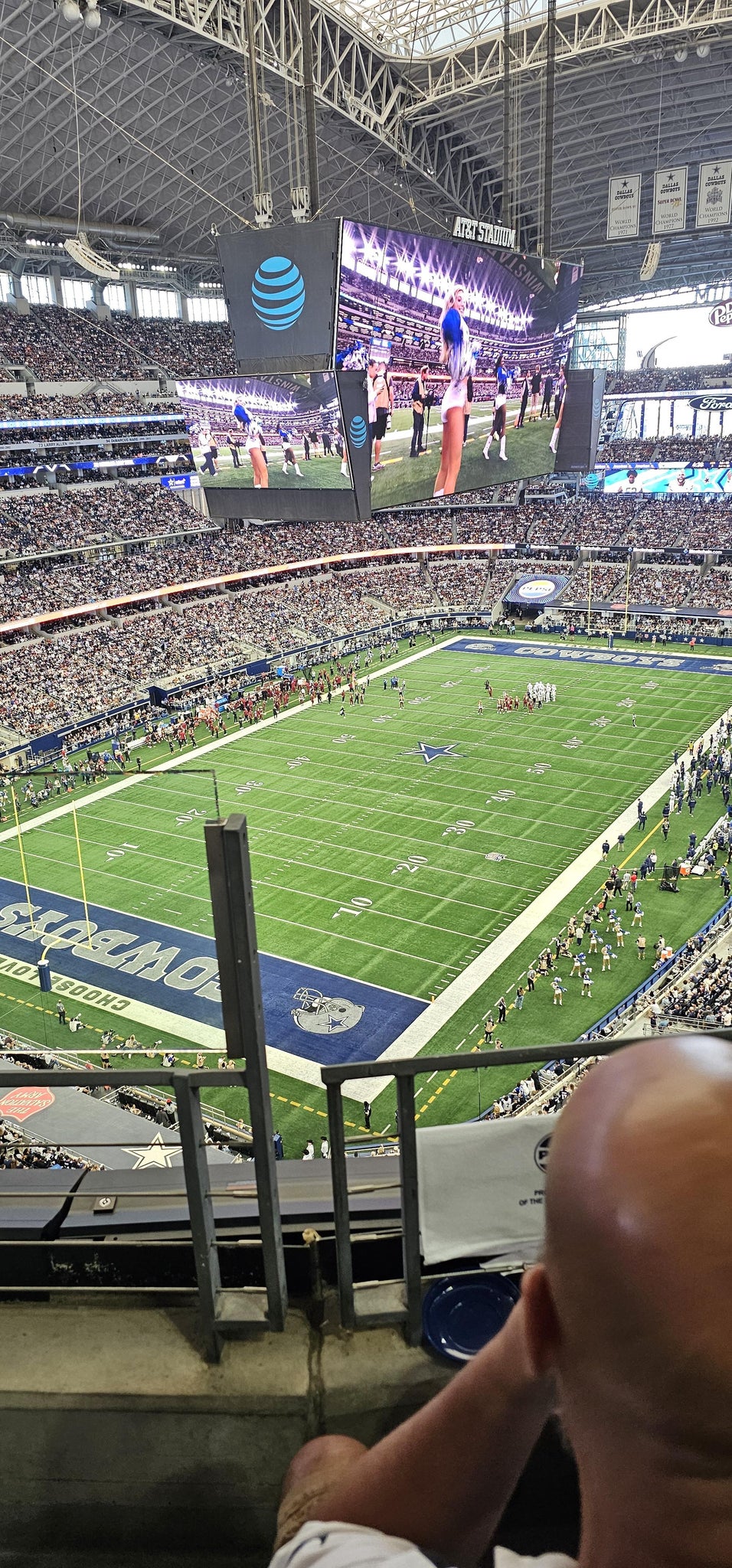 Real Fan View taken from Section 421 at AT&T Stadium by Shelby T