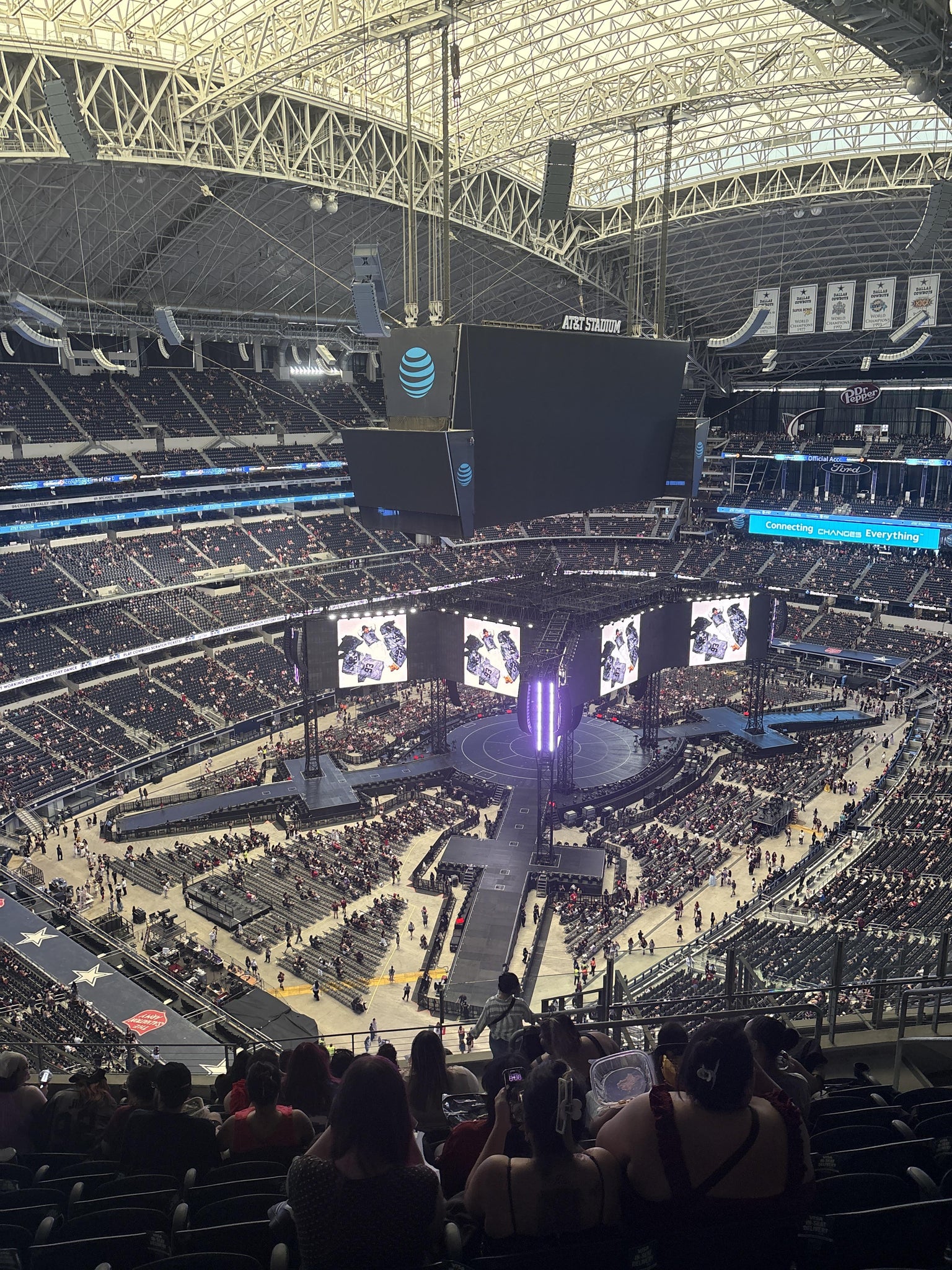 Real Fan View taken from Section 421 at AT&T Stadium by Tina M