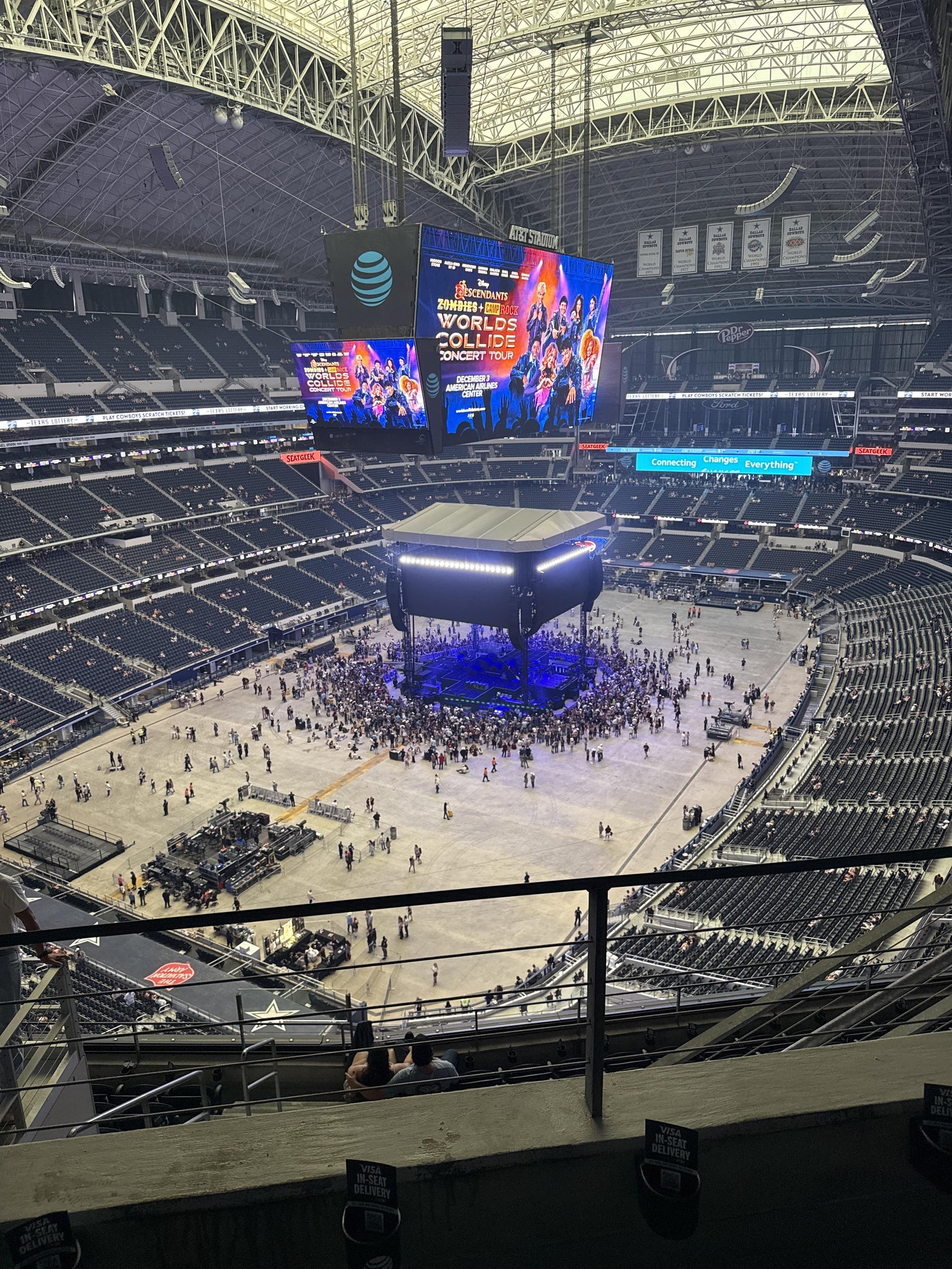 Real Fan View taken from Section 422 at AT&T Stadium by Benjamin M
