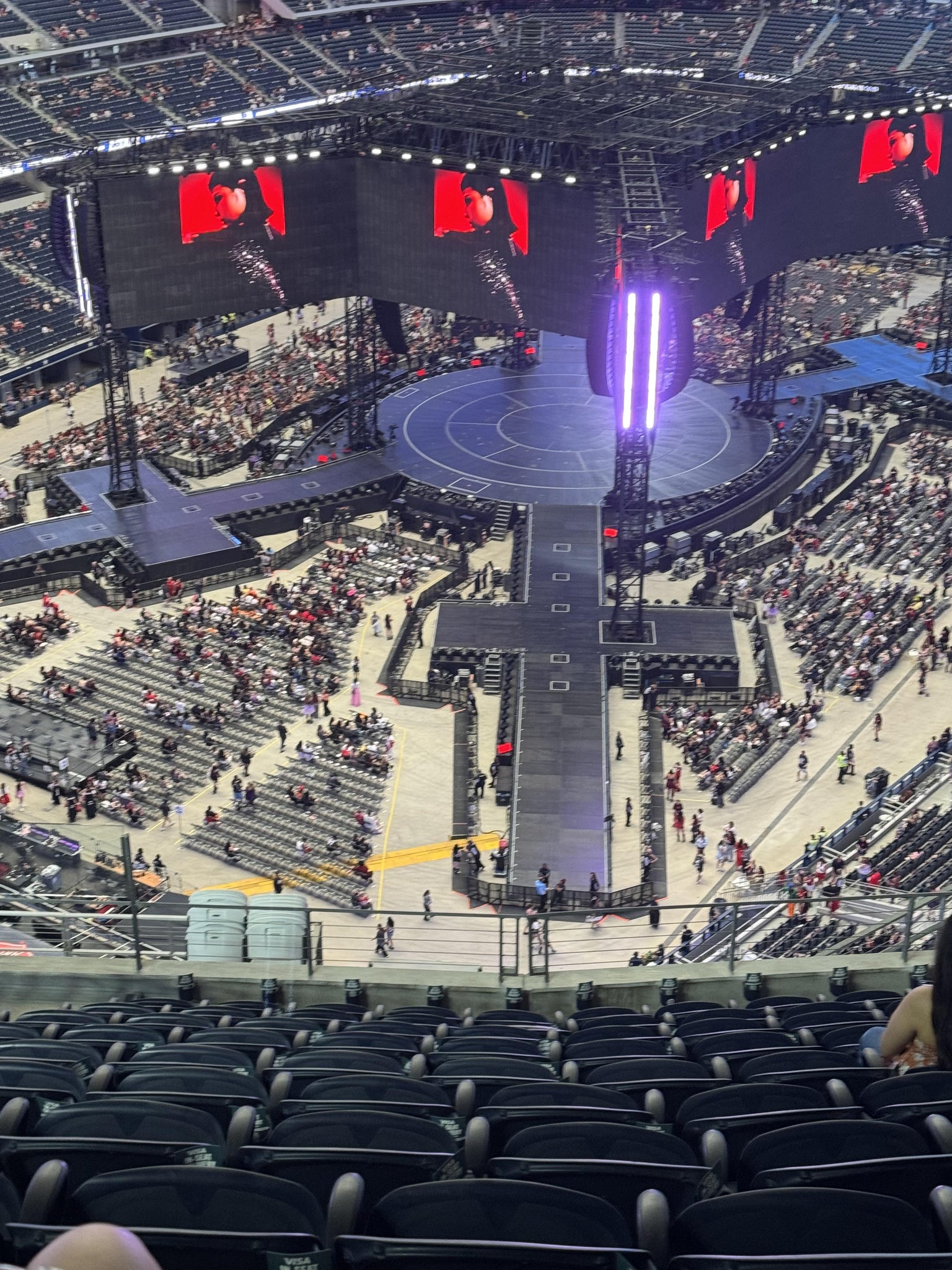 Real Fan View taken from Section 422 at AT&T Stadium by Ashleah K