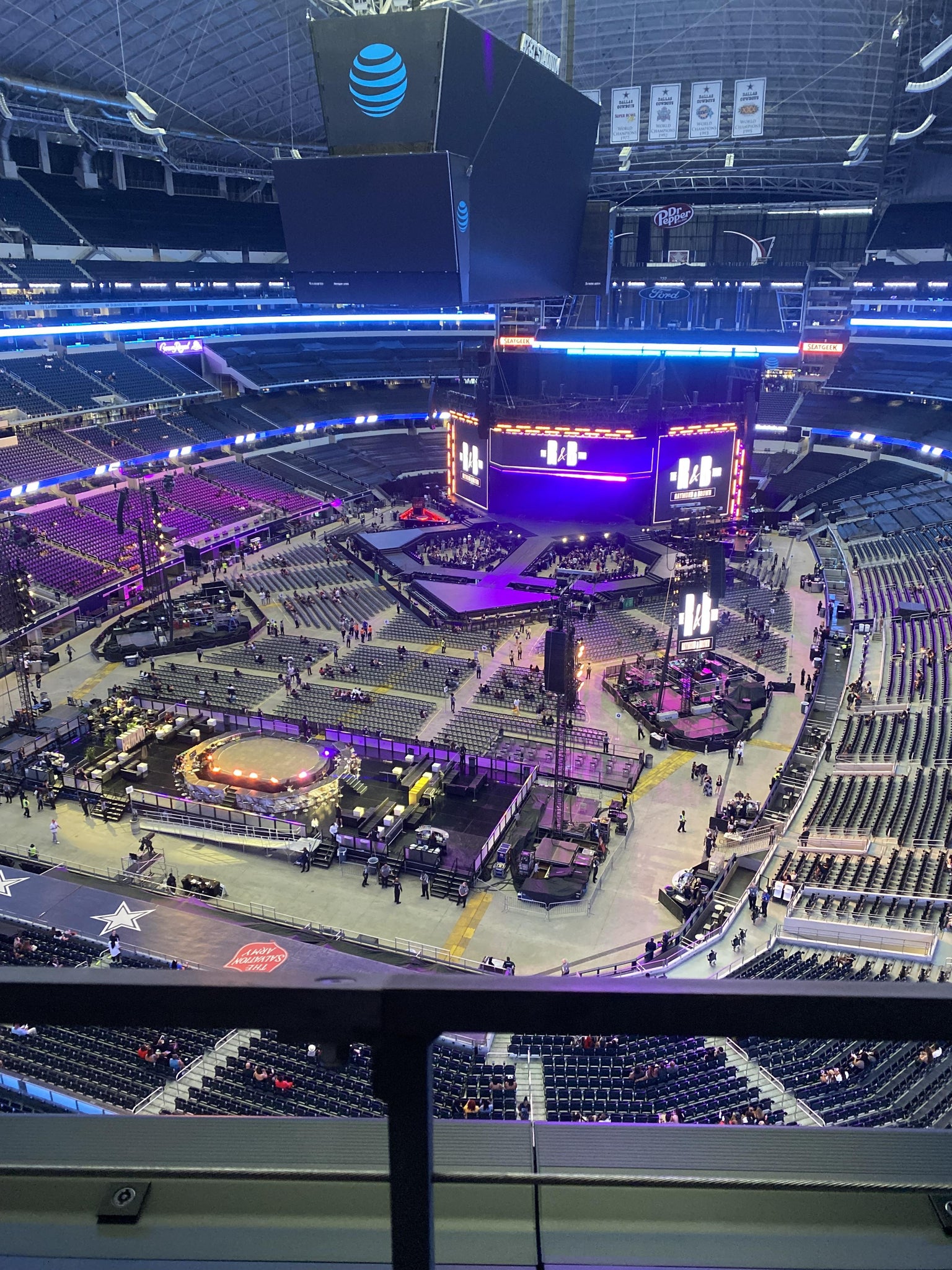 Real Fan View taken from Section 423 at AT&T Stadium by Anonymous User