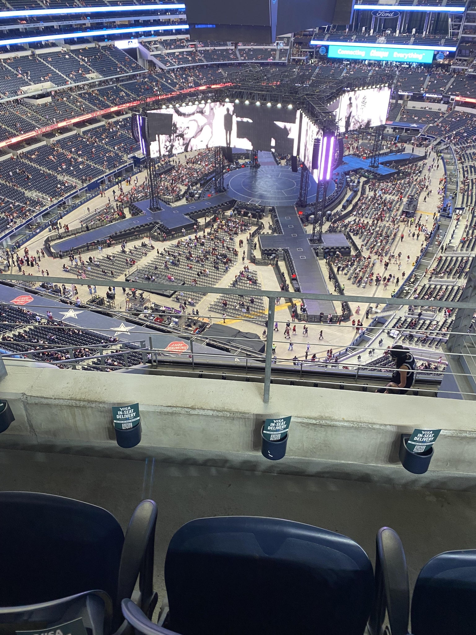 Real Fan View taken from Section 424 at AT&T Stadium by Porchia G