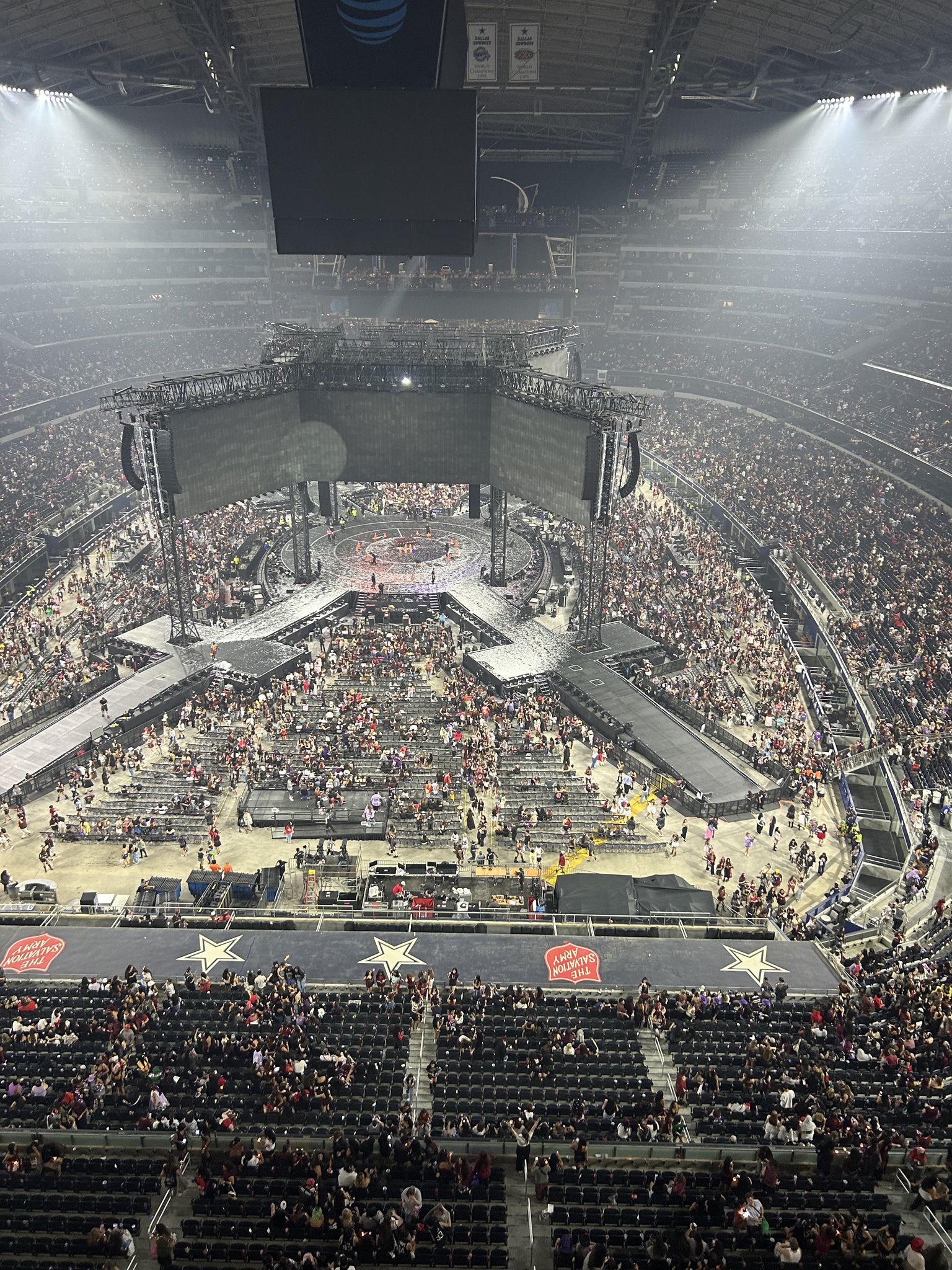 Real Fan View taken from Section 427 at AT&T Stadium by Kendra M