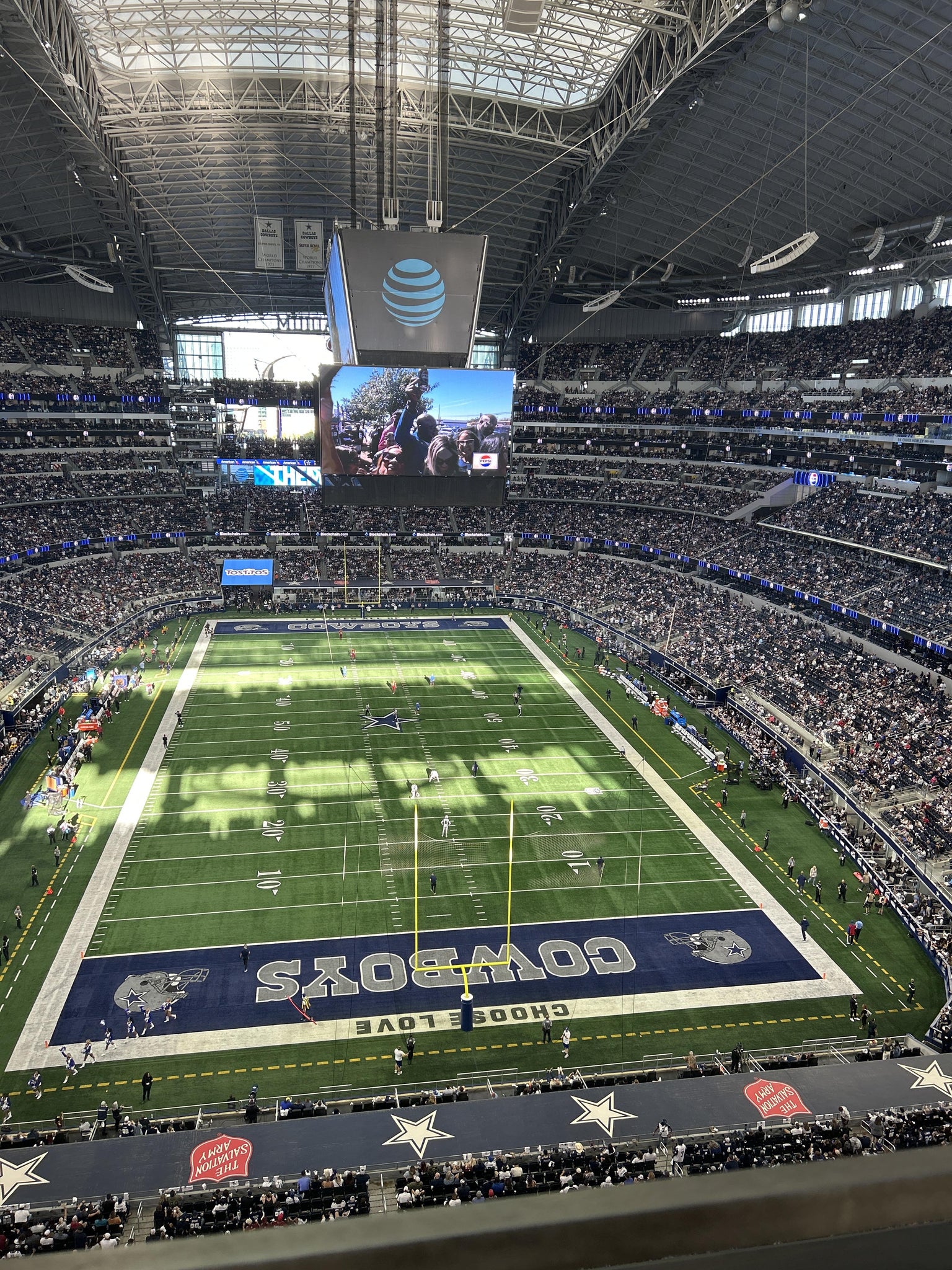 Real Fan View taken from Section 428 at AT&T Stadium by Carla N