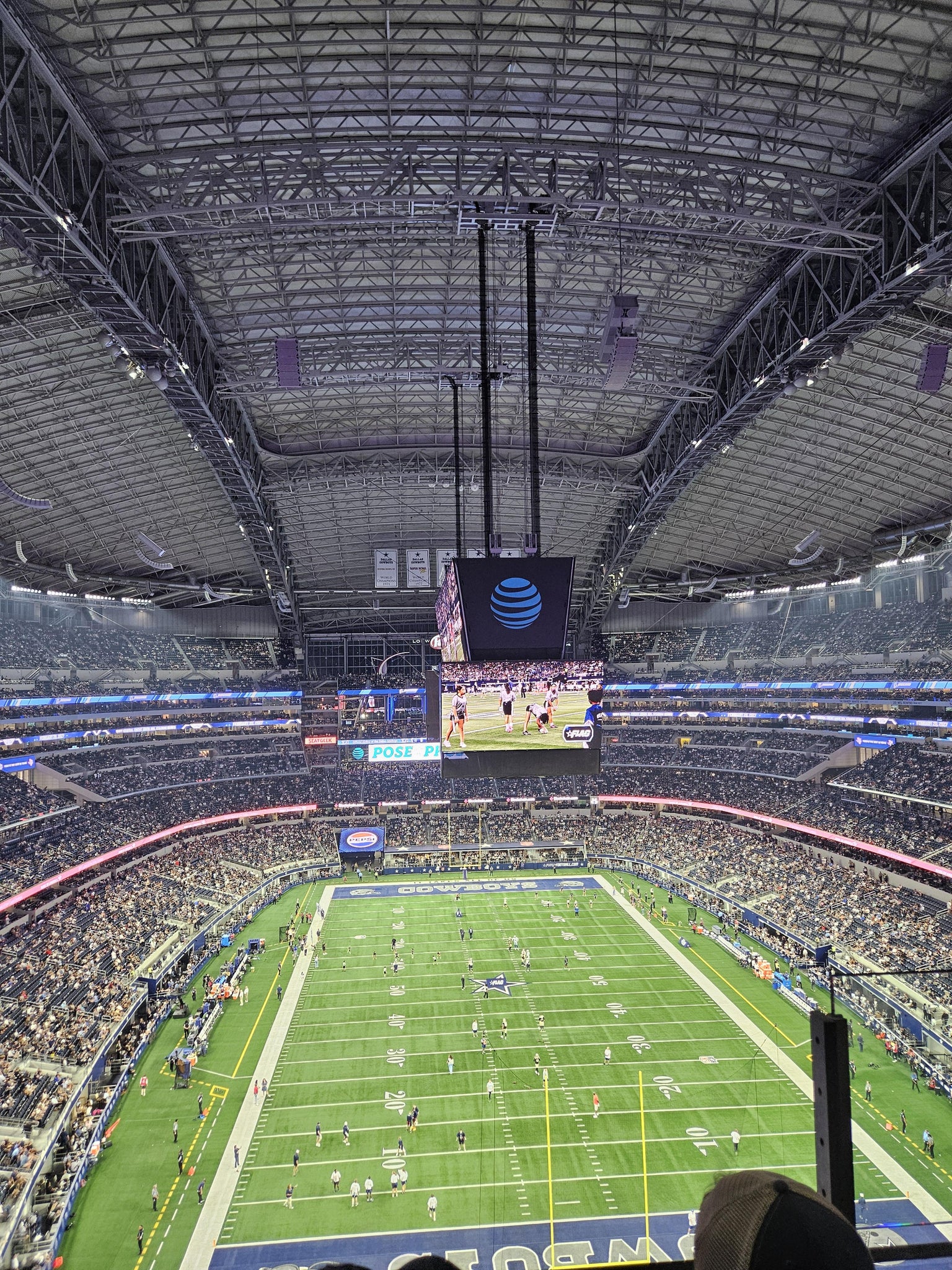Real Fan View taken from Section 429 at AT&T Stadium by Kevin and patrice G