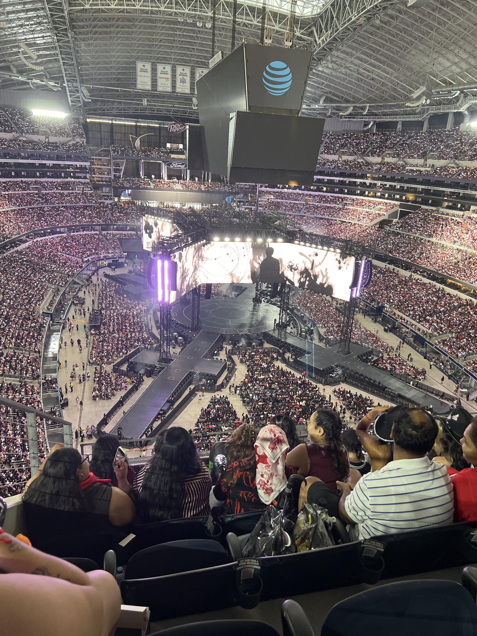 Real Fan View taken from Section 430 at AT&T Stadium by Mackenzie L
