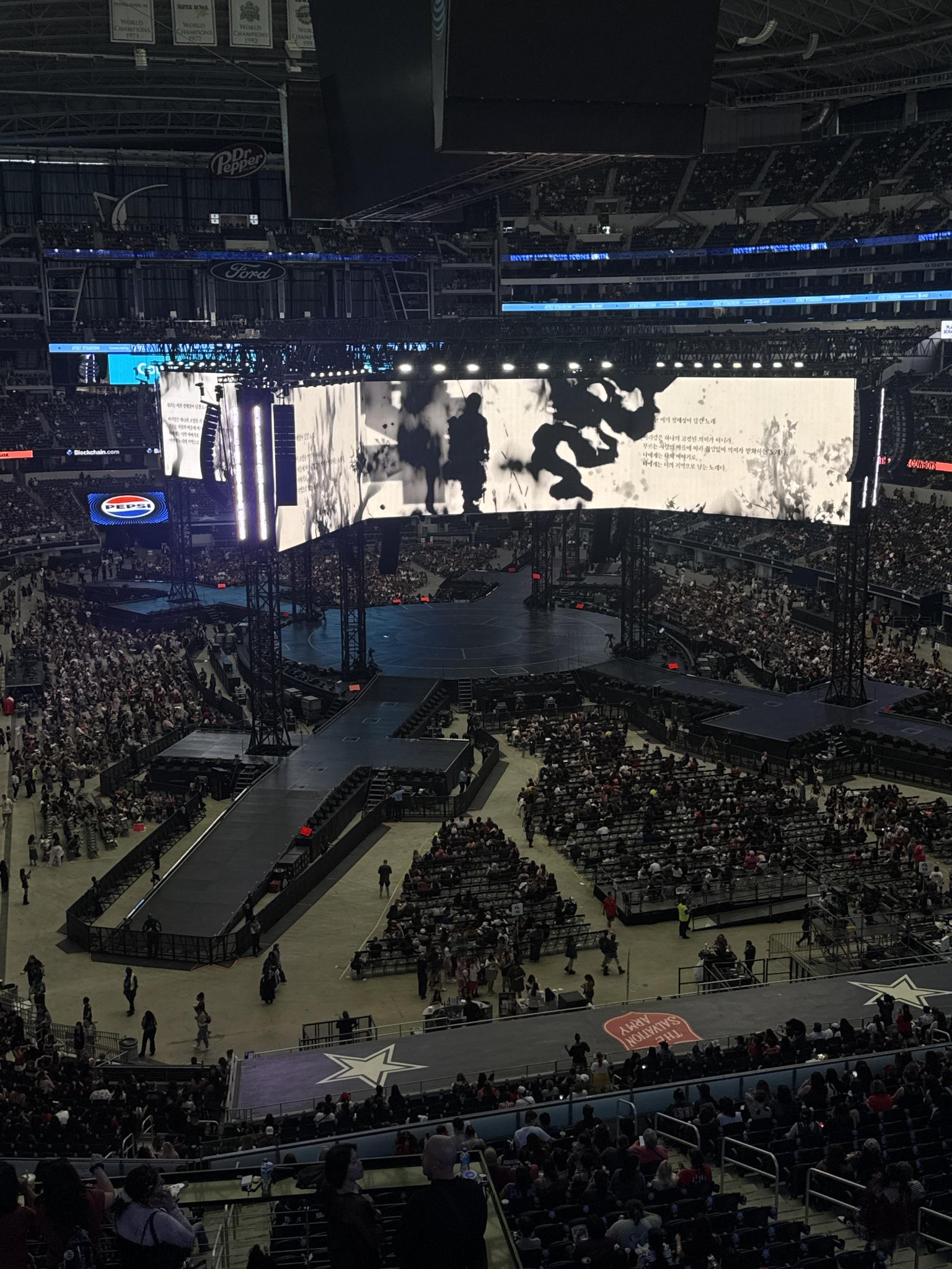 Real Fan View taken from Section 432 at AT&T Stadium by Lisseth M
