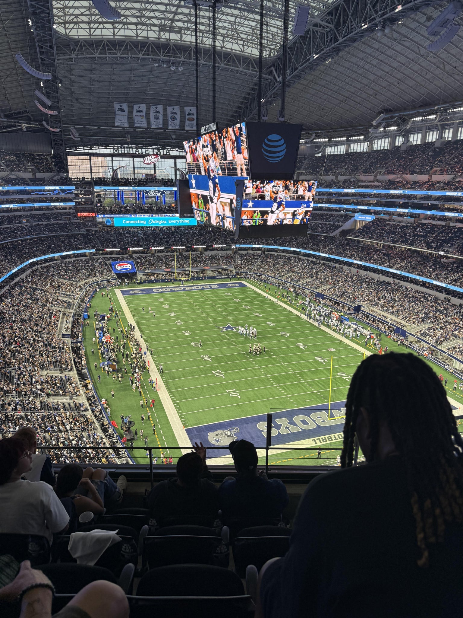 Real Fan View taken from Section 432 at AT&T Stadium by Clarence F