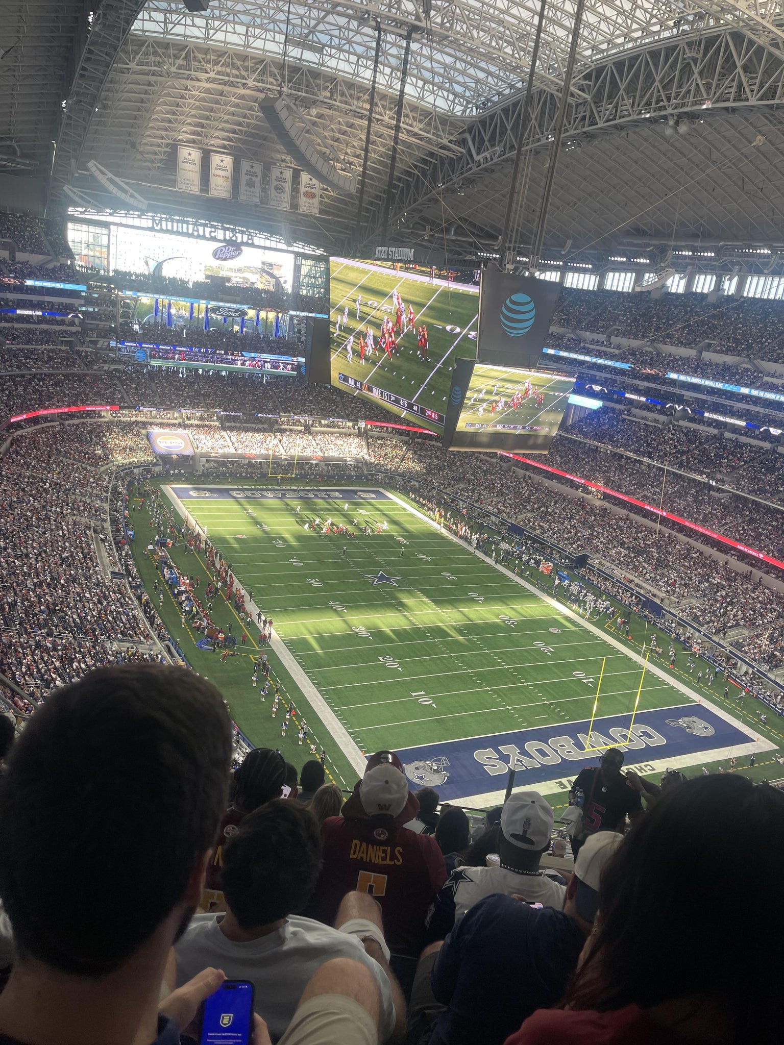 Real Fan View taken from Section 433 at AT&T Stadium by Vanerra R
