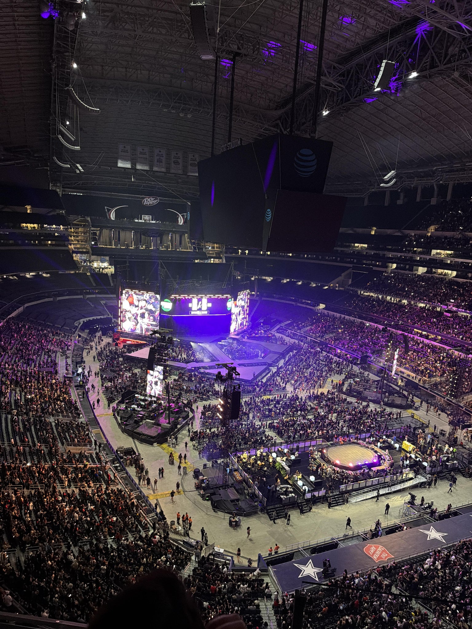 Real Fan View taken from Section 433 at AT&T Stadium by Kristy M