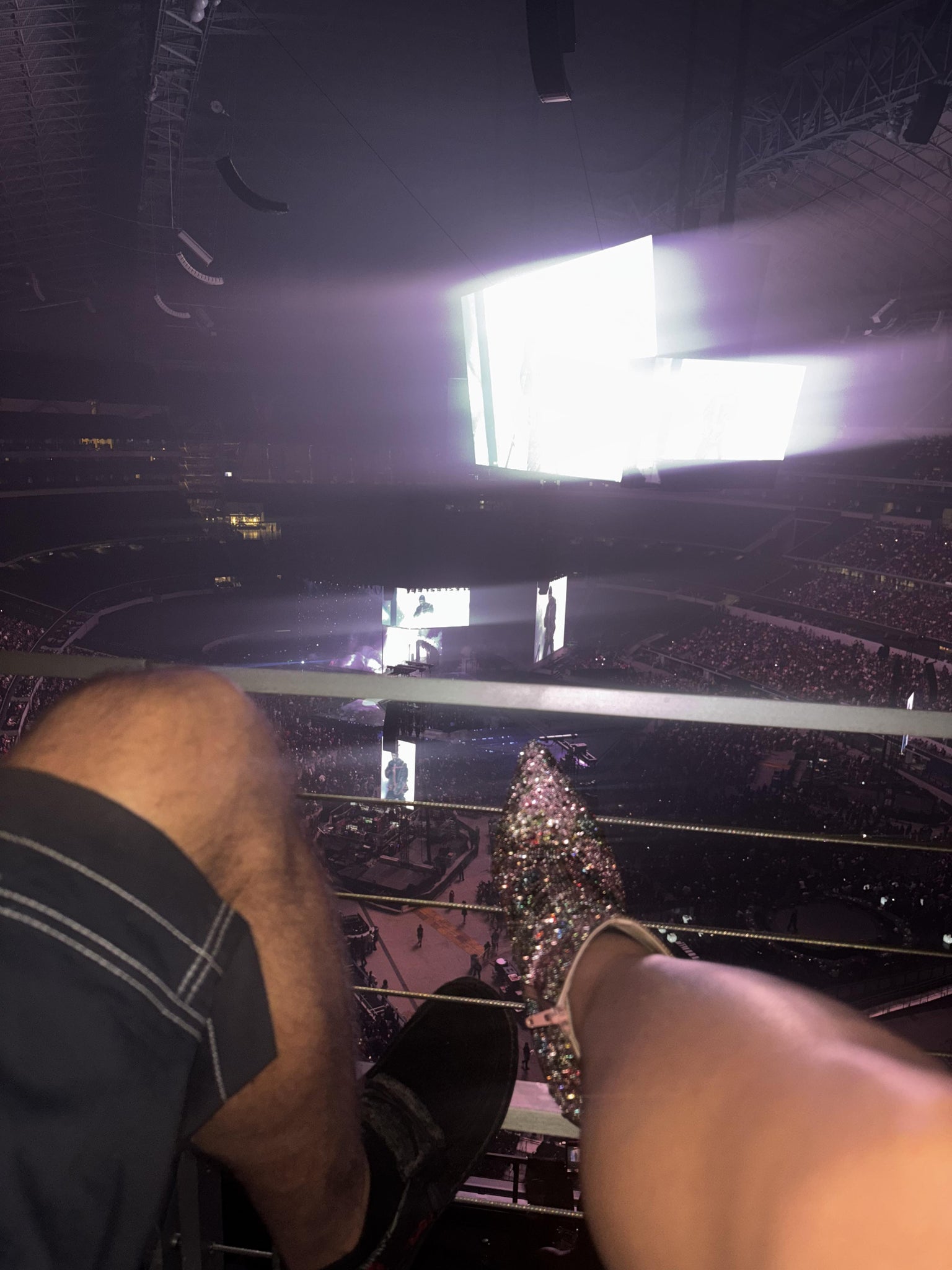 Real Fan View taken from Section 433 at AT&T Stadium by Sherry B