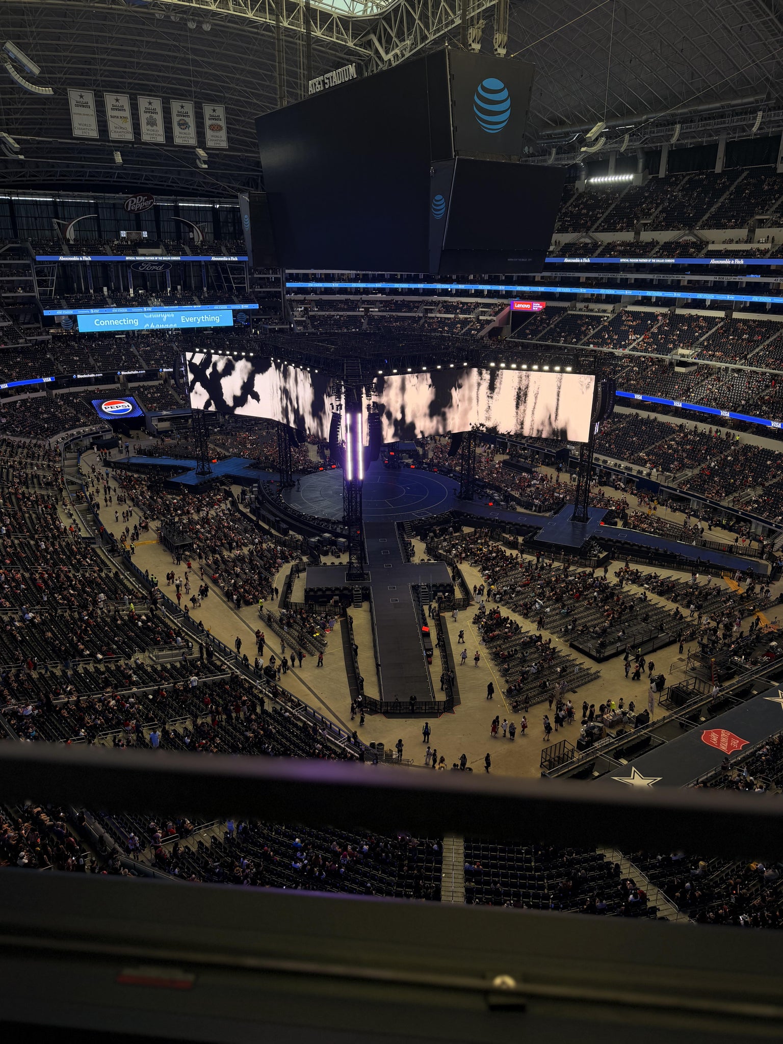 Real Fan View taken from Section 434 at AT&T Stadium by Miranda P