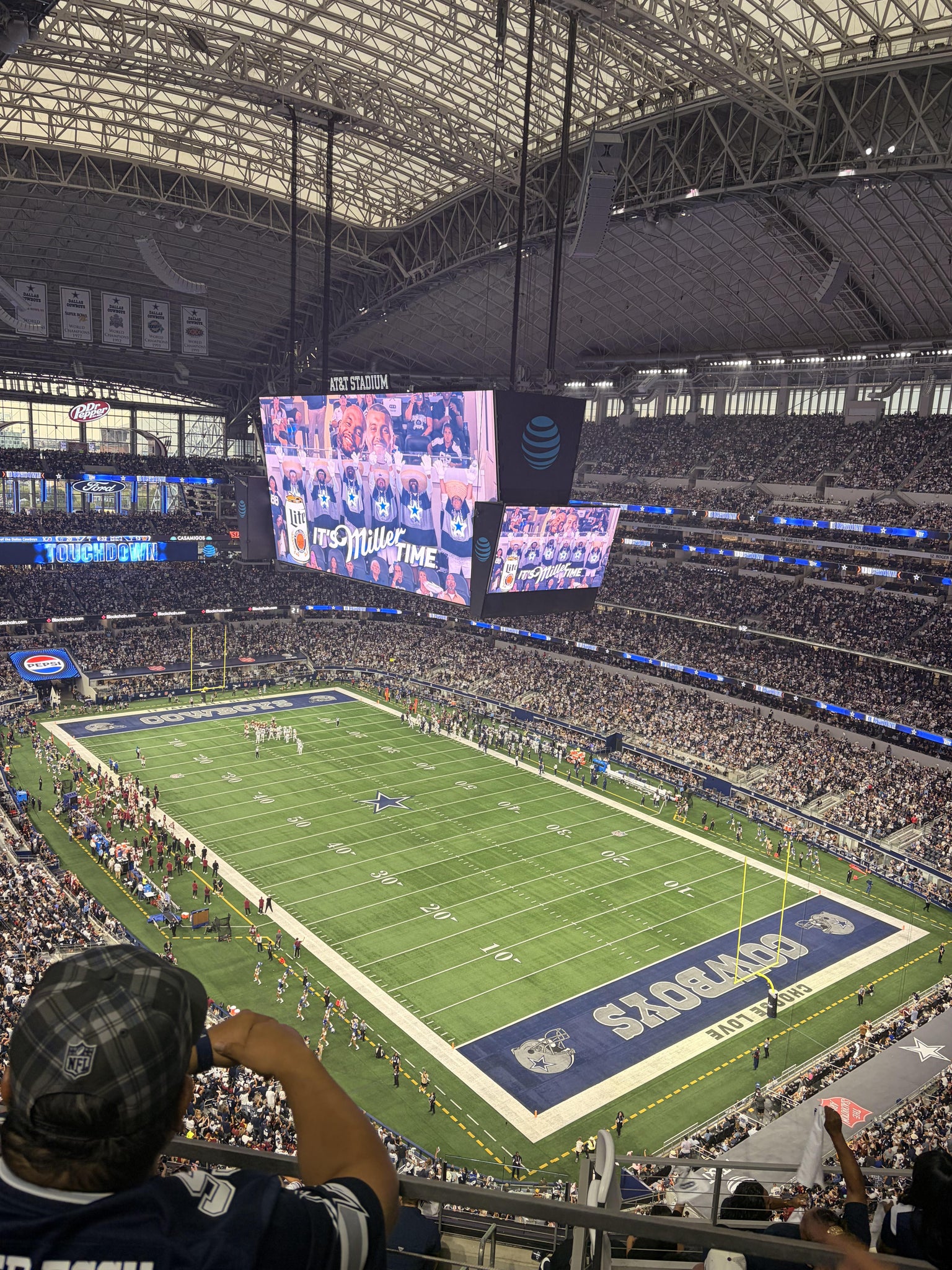Real Fan View taken from Section 434 at AT&T Stadium by Charlene M