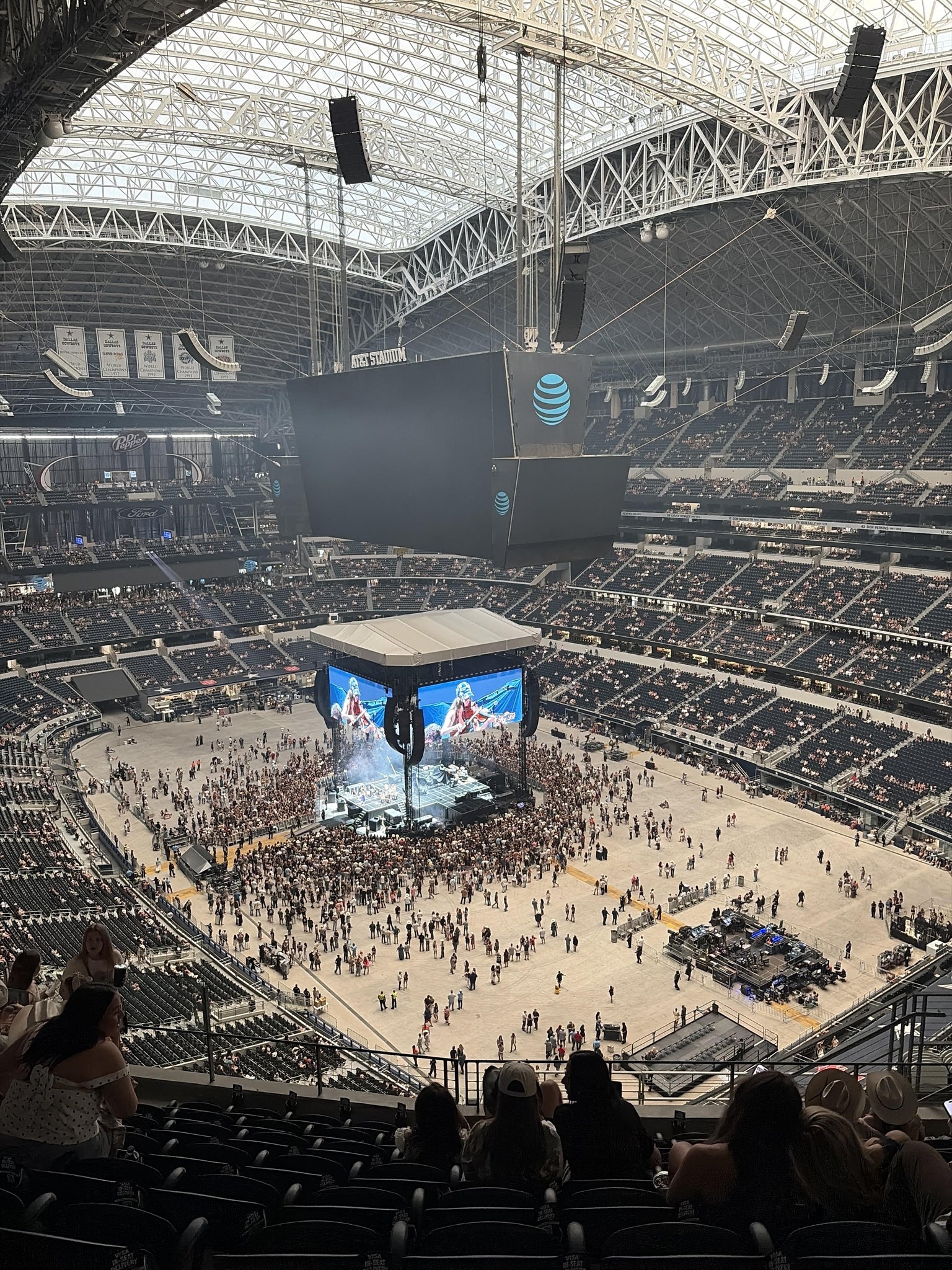 Real Fan View taken from Section 434 at AT&T Stadium by Elizabeth G