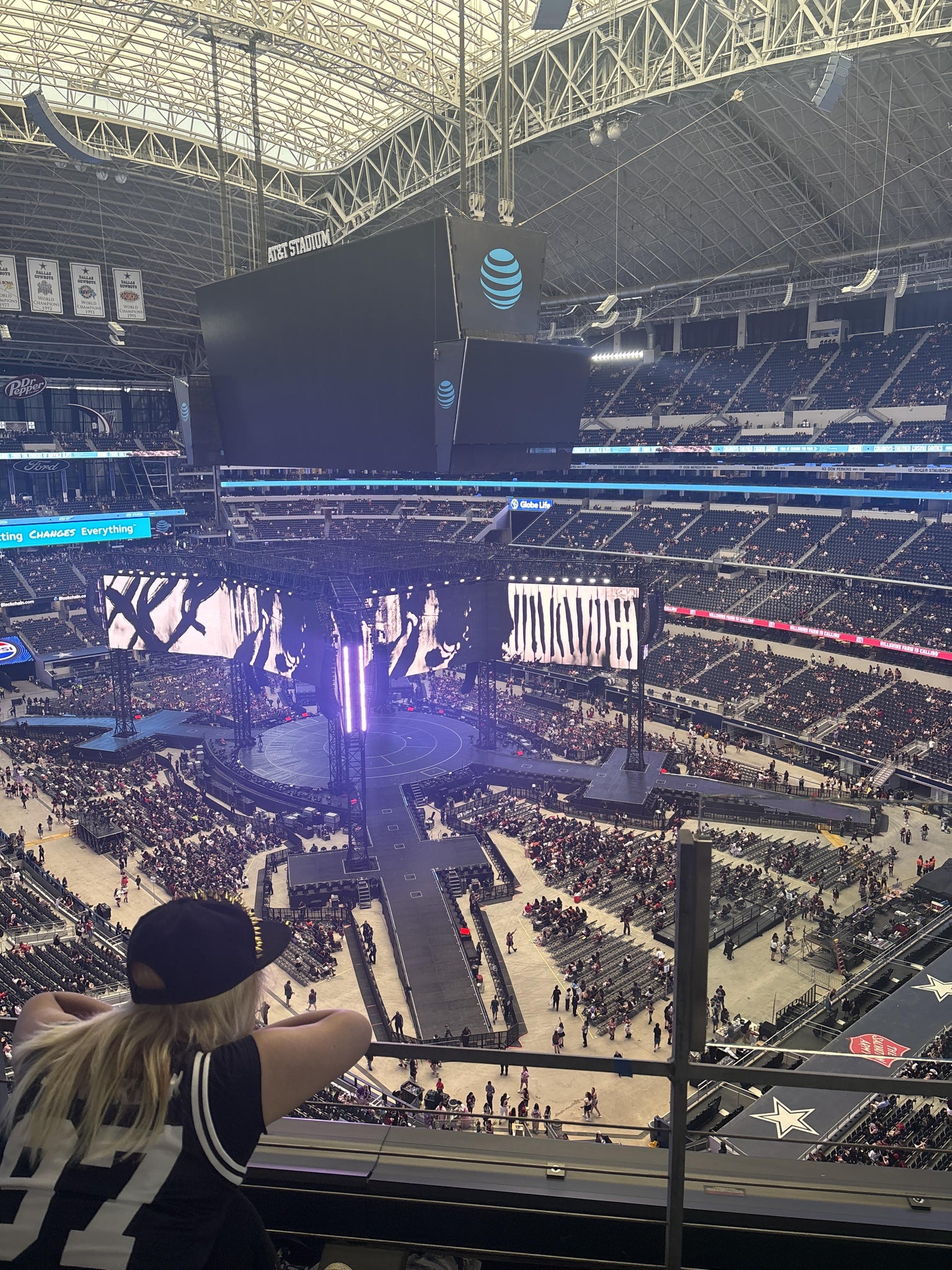 Real Fan View taken from Section 435 at AT&T Stadium by Denise R