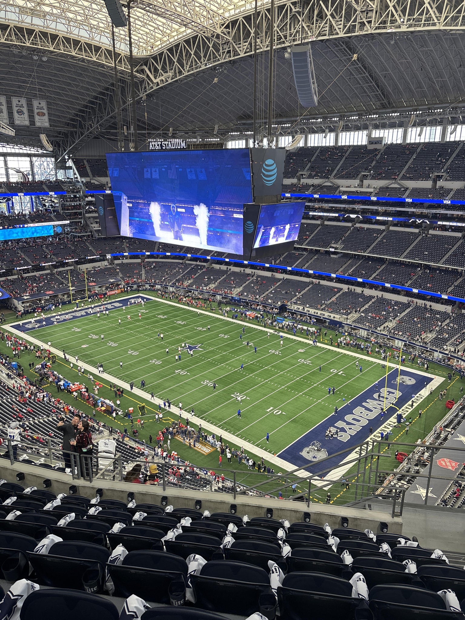 Real Fan View taken from Section 436 at AT&T Stadium by Shirley T