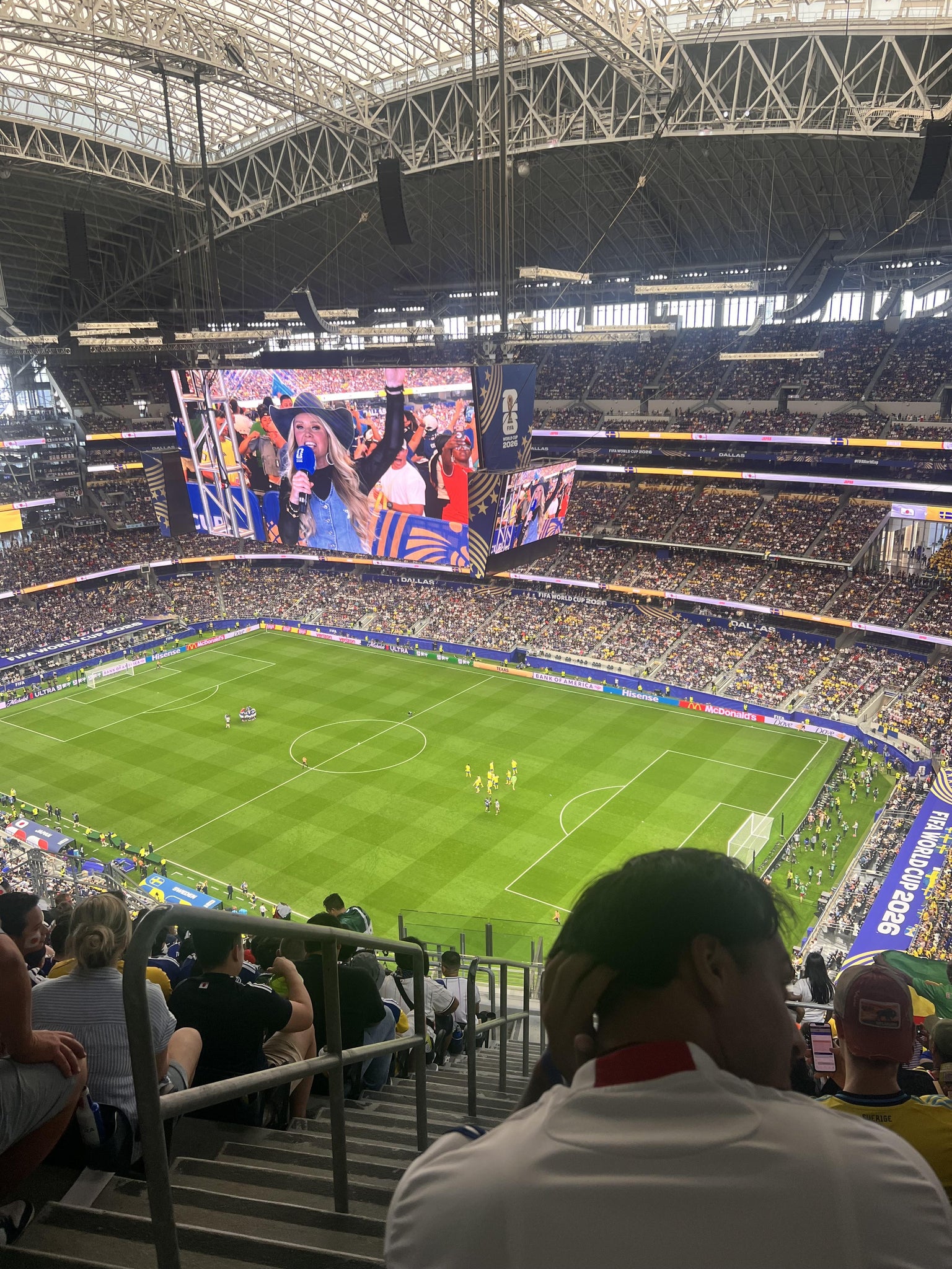 Real Fan View taken from Section 436 at AT&T Stadium by Esperanza S
