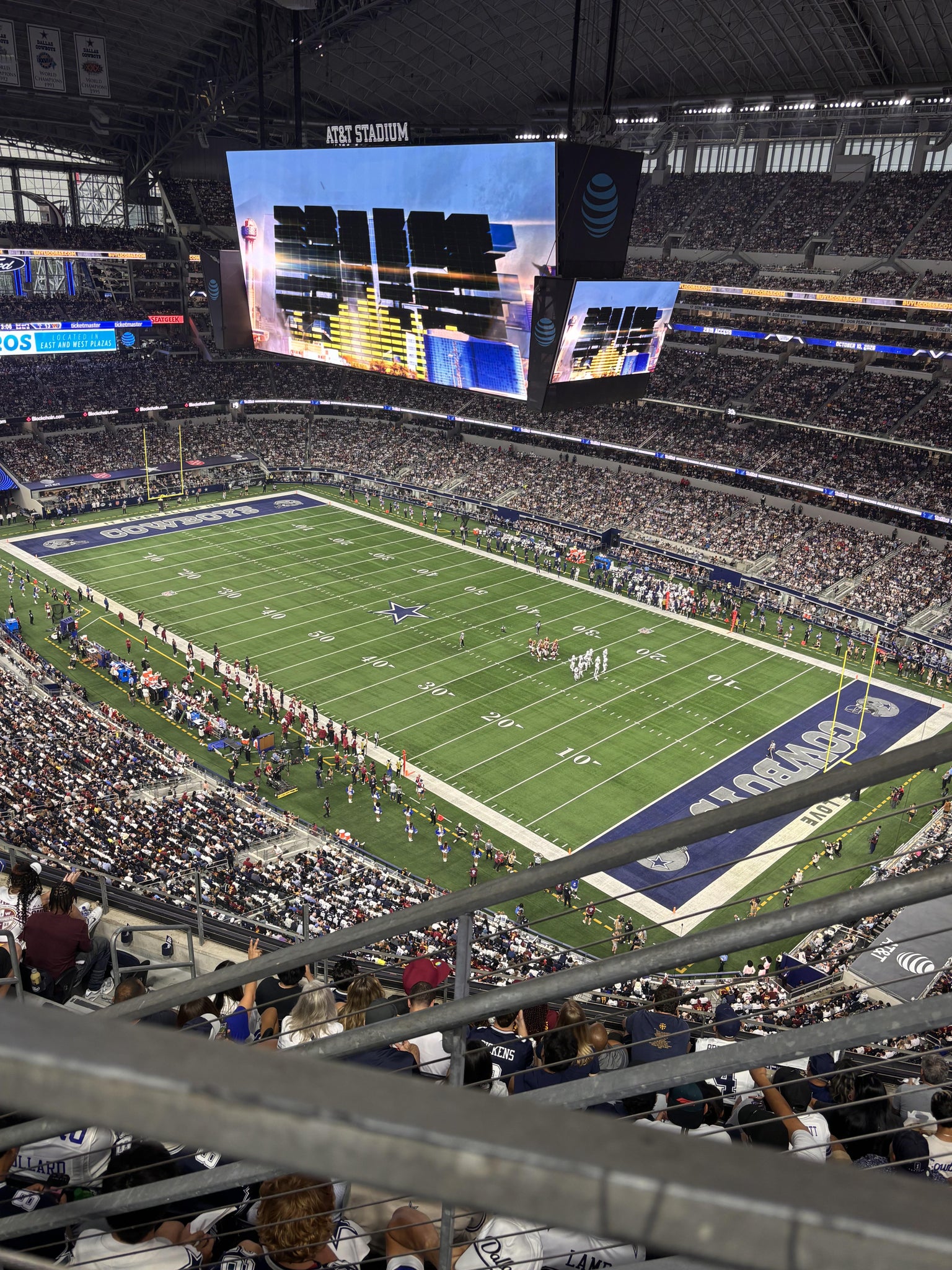 Real Fan View taken from Section 436 at AT&T Stadium by Toni K