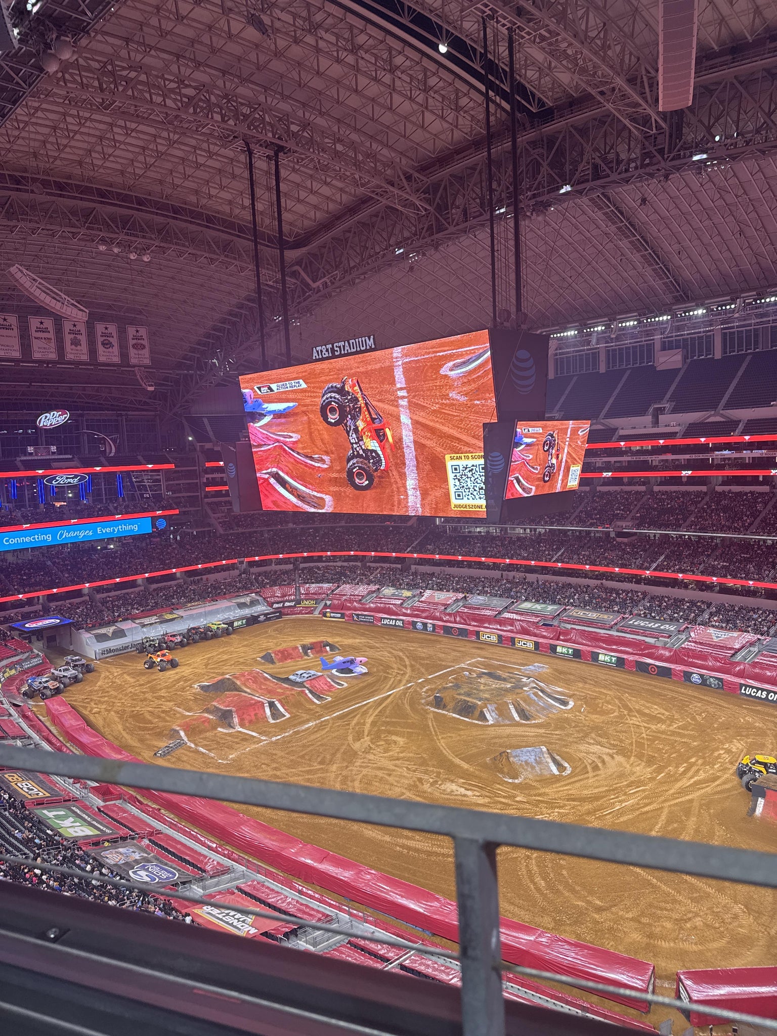 Real Fan View taken from Section 437 at AT&T Stadium by Destinee B