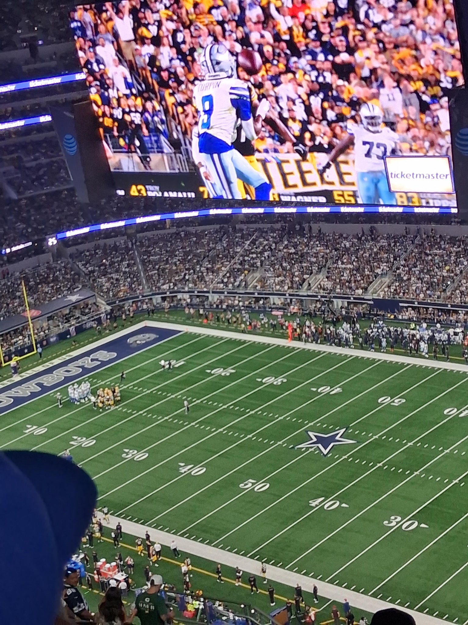 Real Fan View taken from Section 437 at AT&T Stadium by Manny M