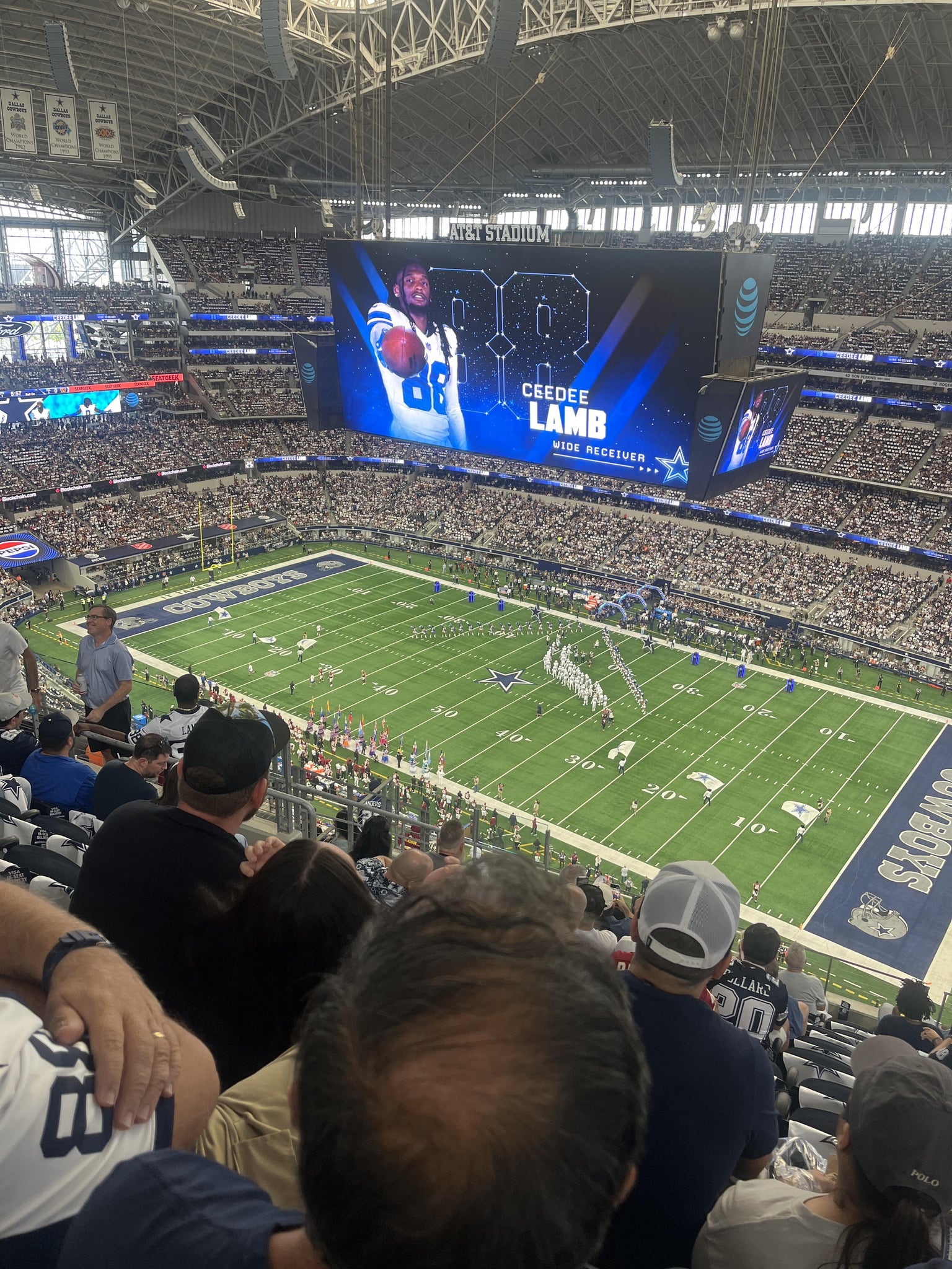 Real Fan View taken from Section 438 at AT&T Stadium by Anonymous User