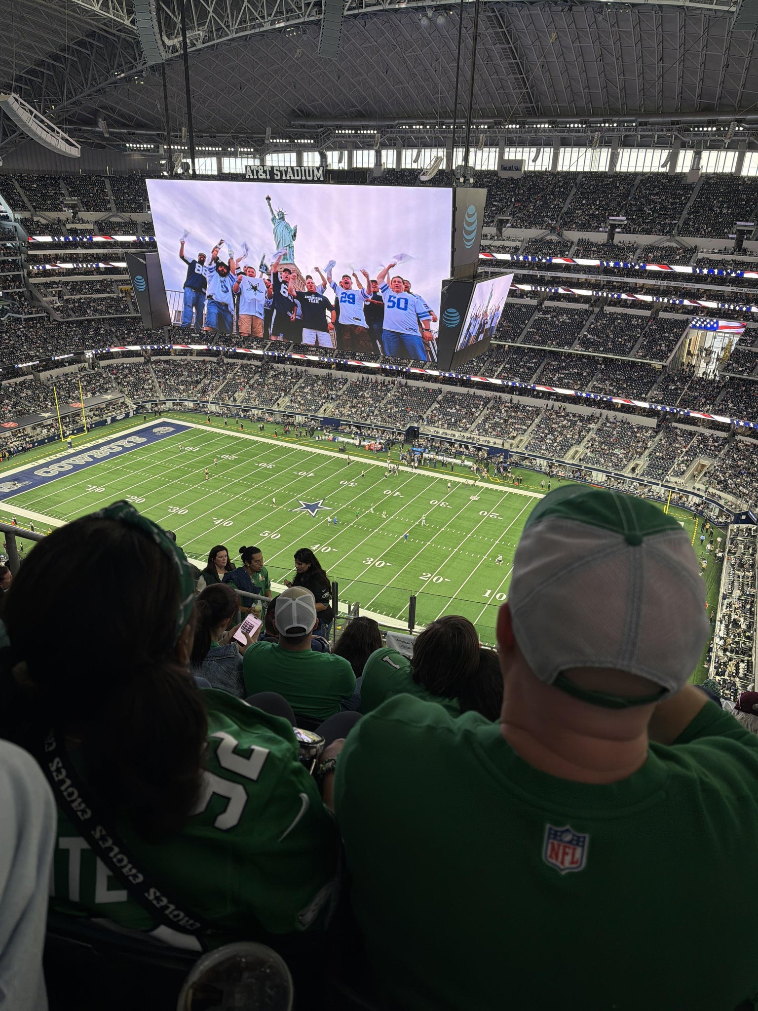 Real Fan View taken from Section 438 at AT&T Stadium by Maryanna L