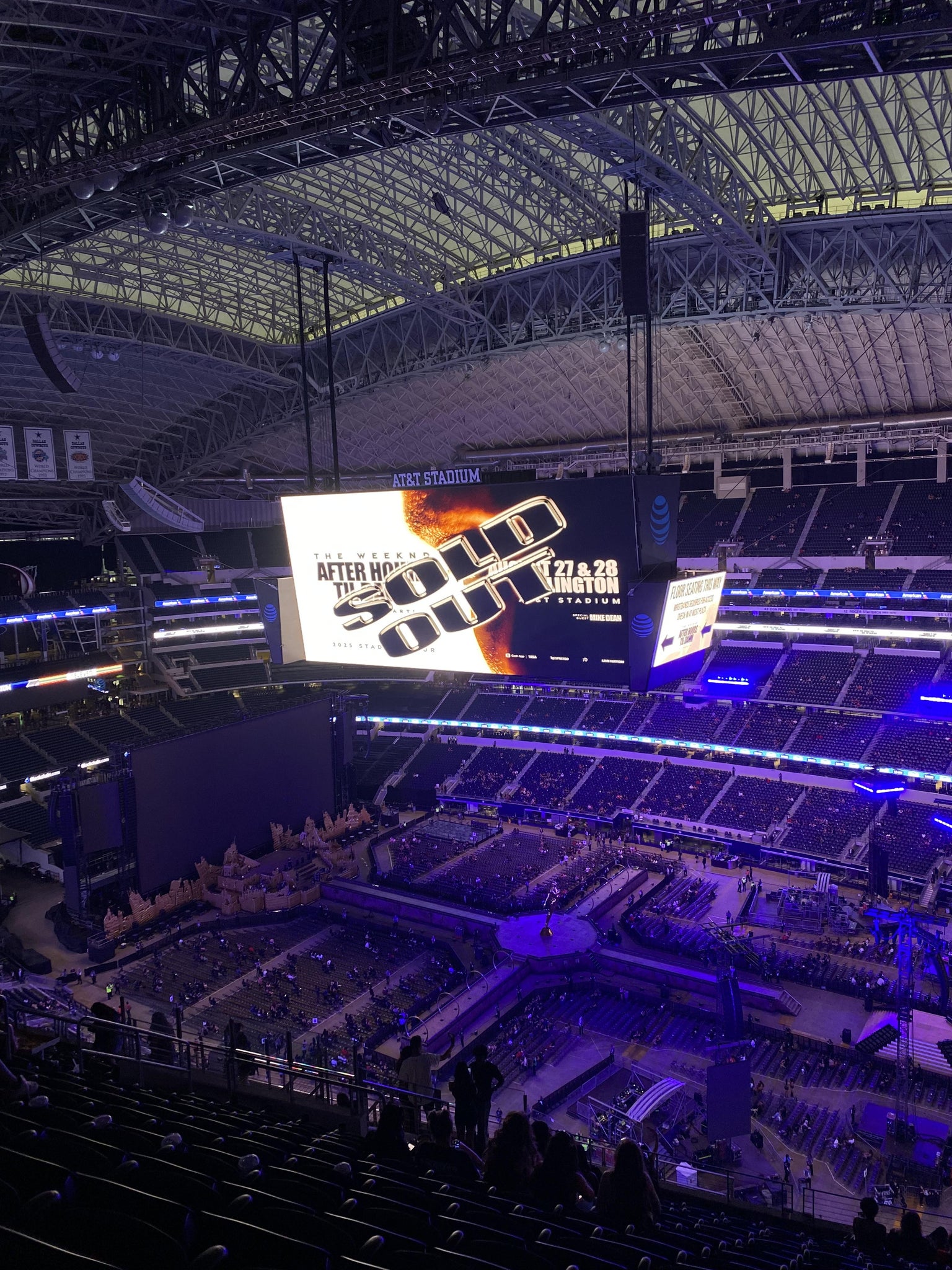 Real Fan View taken from Section 438 at AT&T Stadium by Lizet G