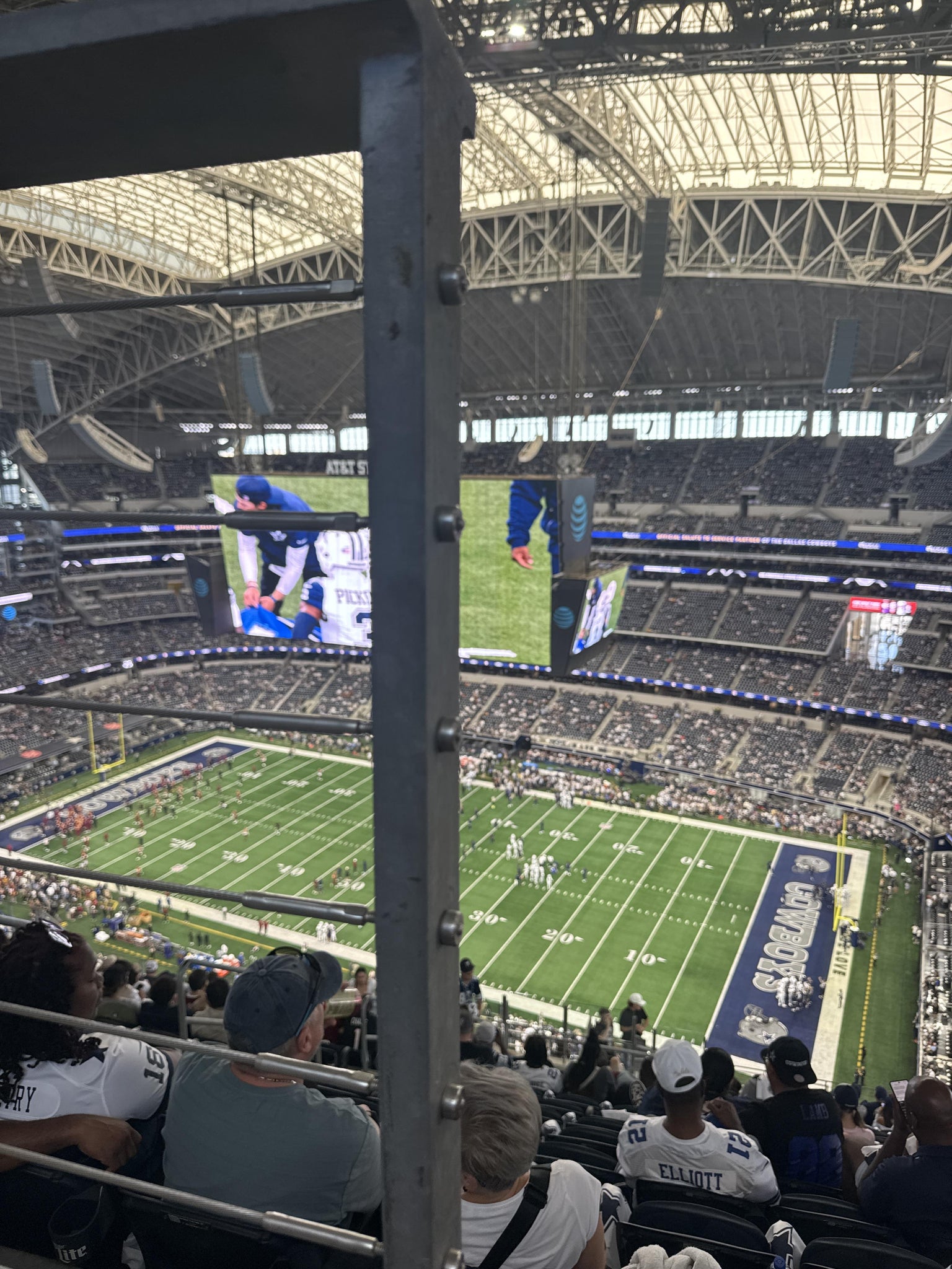 Real Fan View taken from Section 438 at AT&T Stadium by Mackenzie W