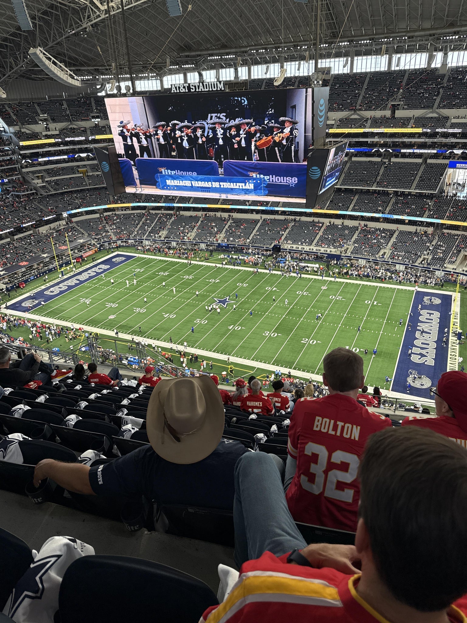 Real Fan View taken from Section 439 at AT&T Stadium by Douglas S