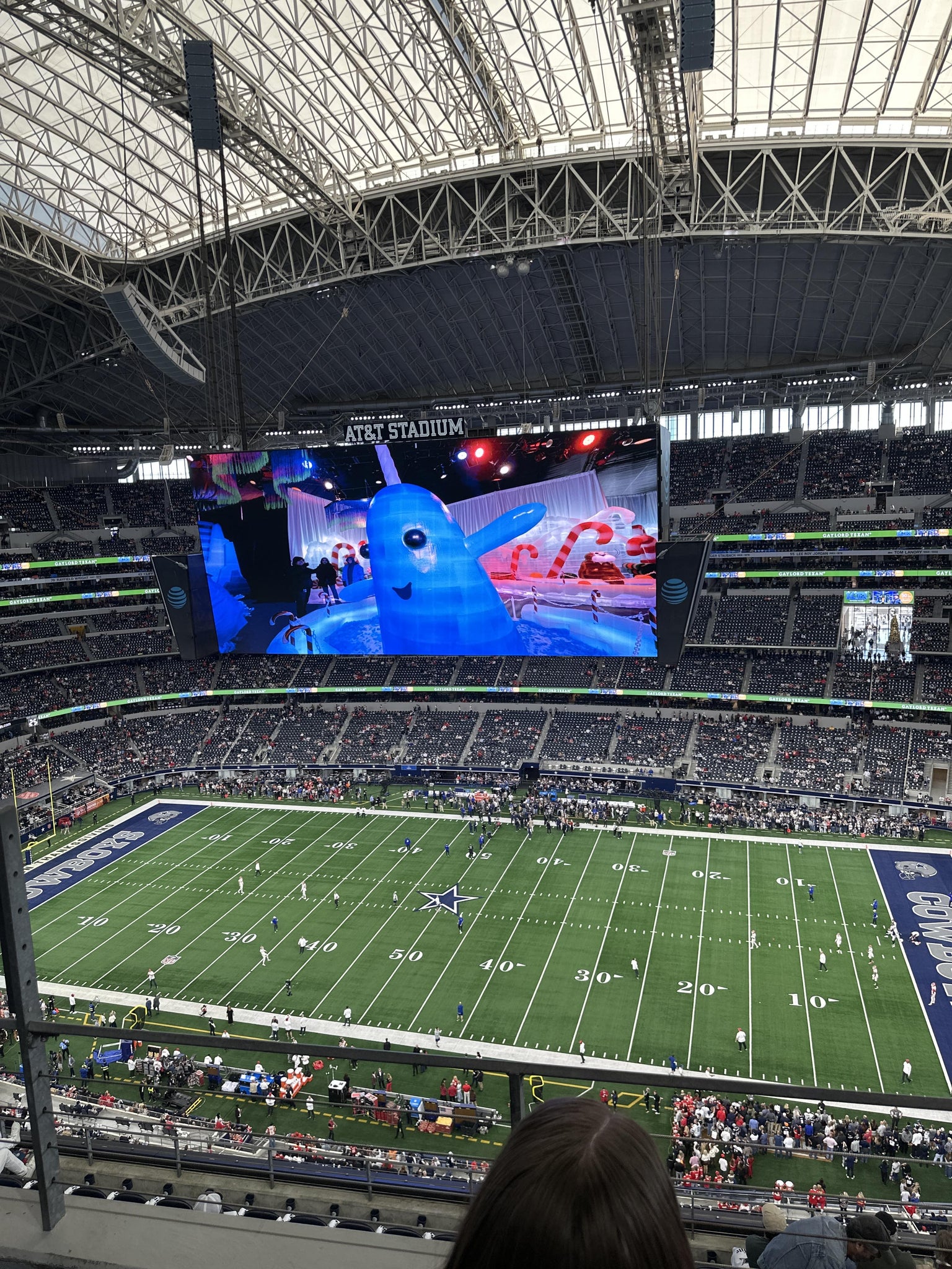 Real Fan View taken from Section 440 at AT&T Stadium by Lee Z