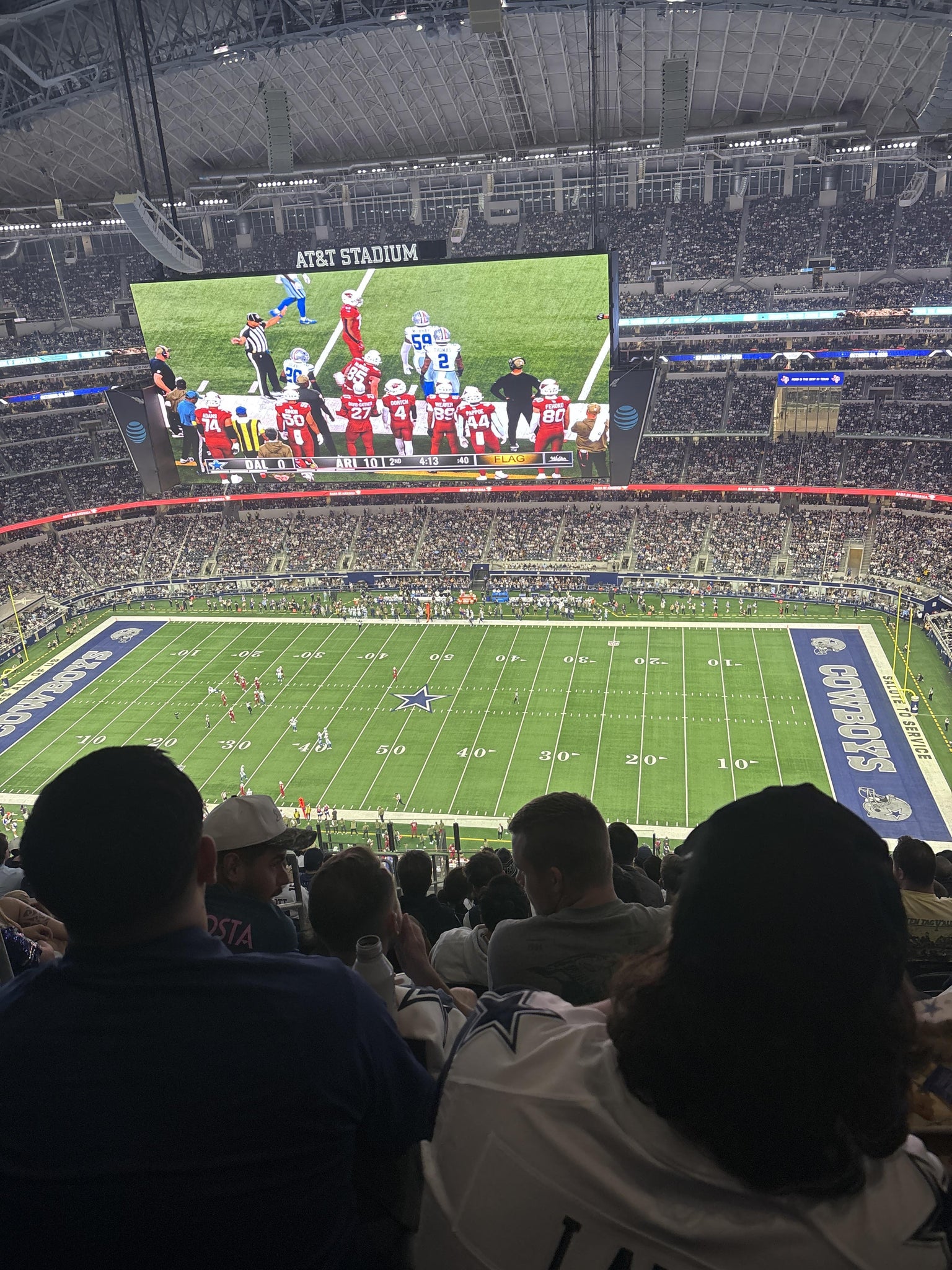 Real Fan View taken from Section 440 at AT&T Stadium by Chandler D