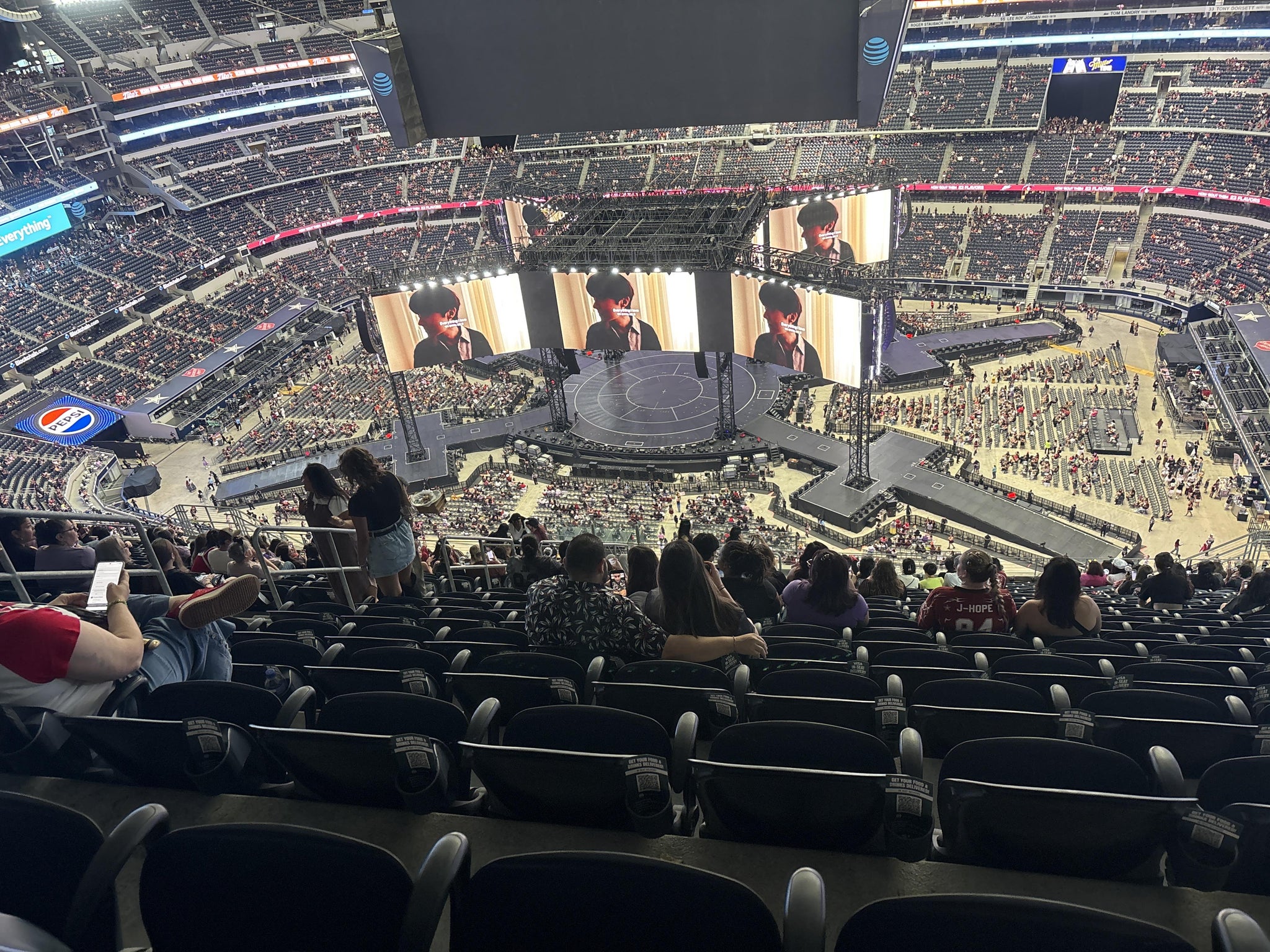 Real Fan View taken from Section 440 at AT&T Stadium by Italia V