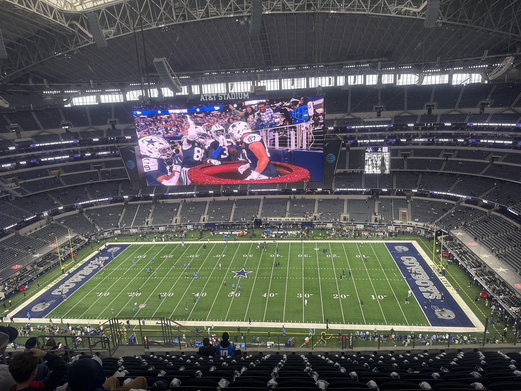 Real Fan View taken from Section 441 at AT&T Stadium by Amy B