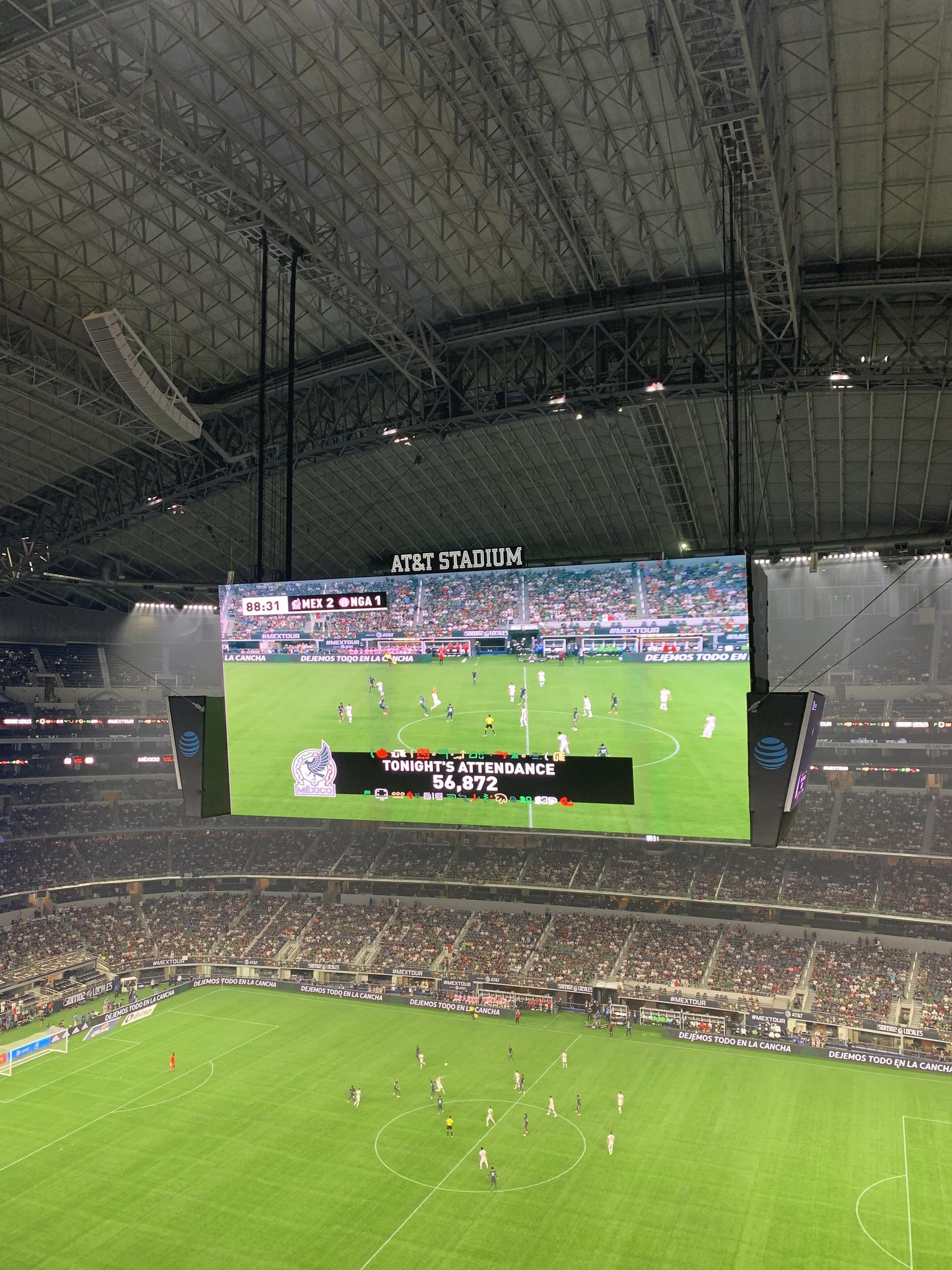 Real Fan View taken from Section 441 at AT&T Stadium by Ashlee I