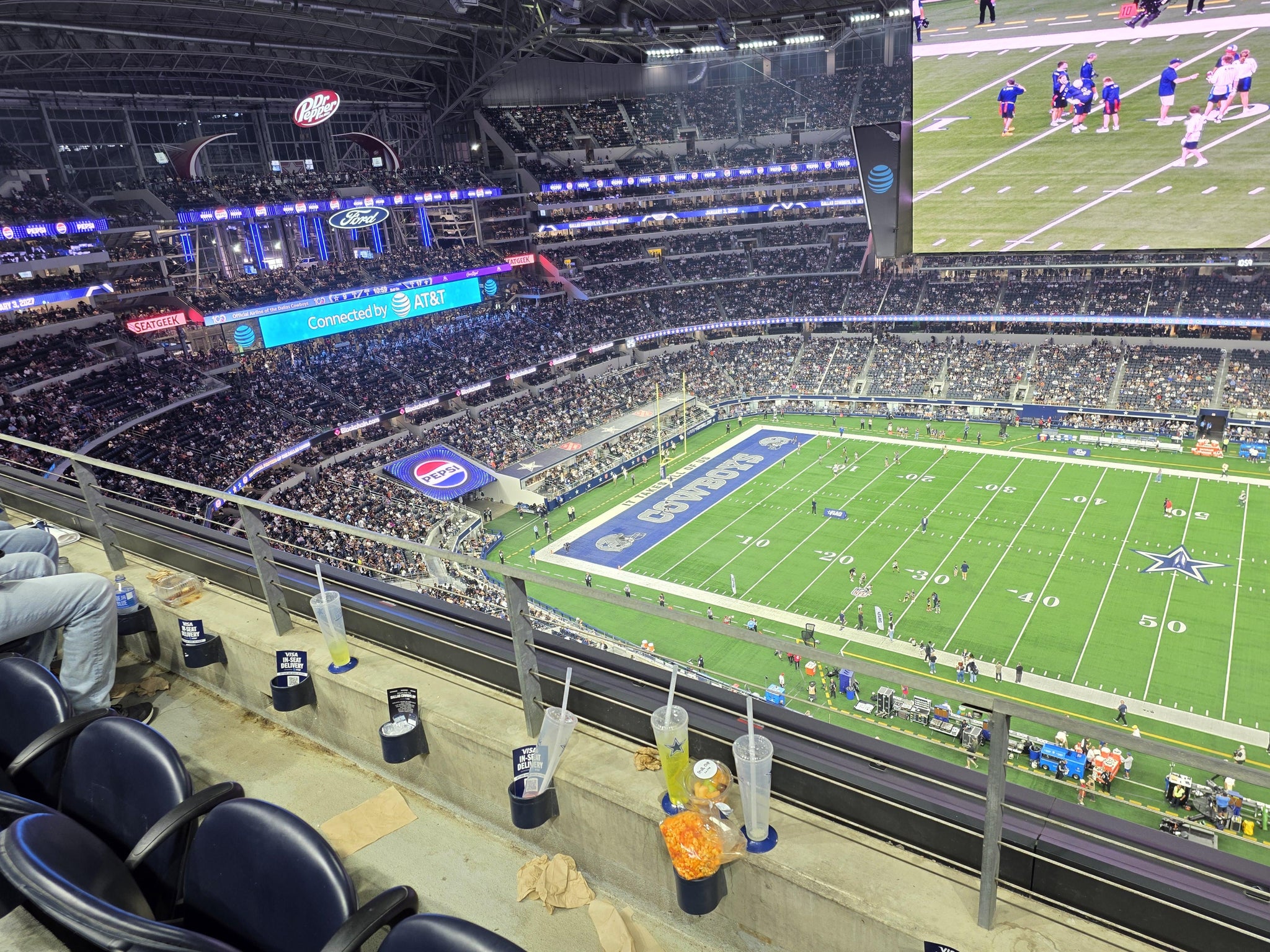 Real Fan View taken from Section 442 at AT&T Stadium by Gerald H
