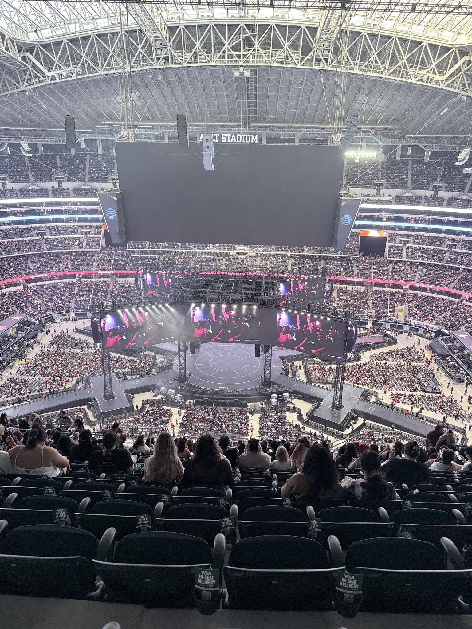 Real Fan View taken from Section 442 at AT&T Stadium by Marina C