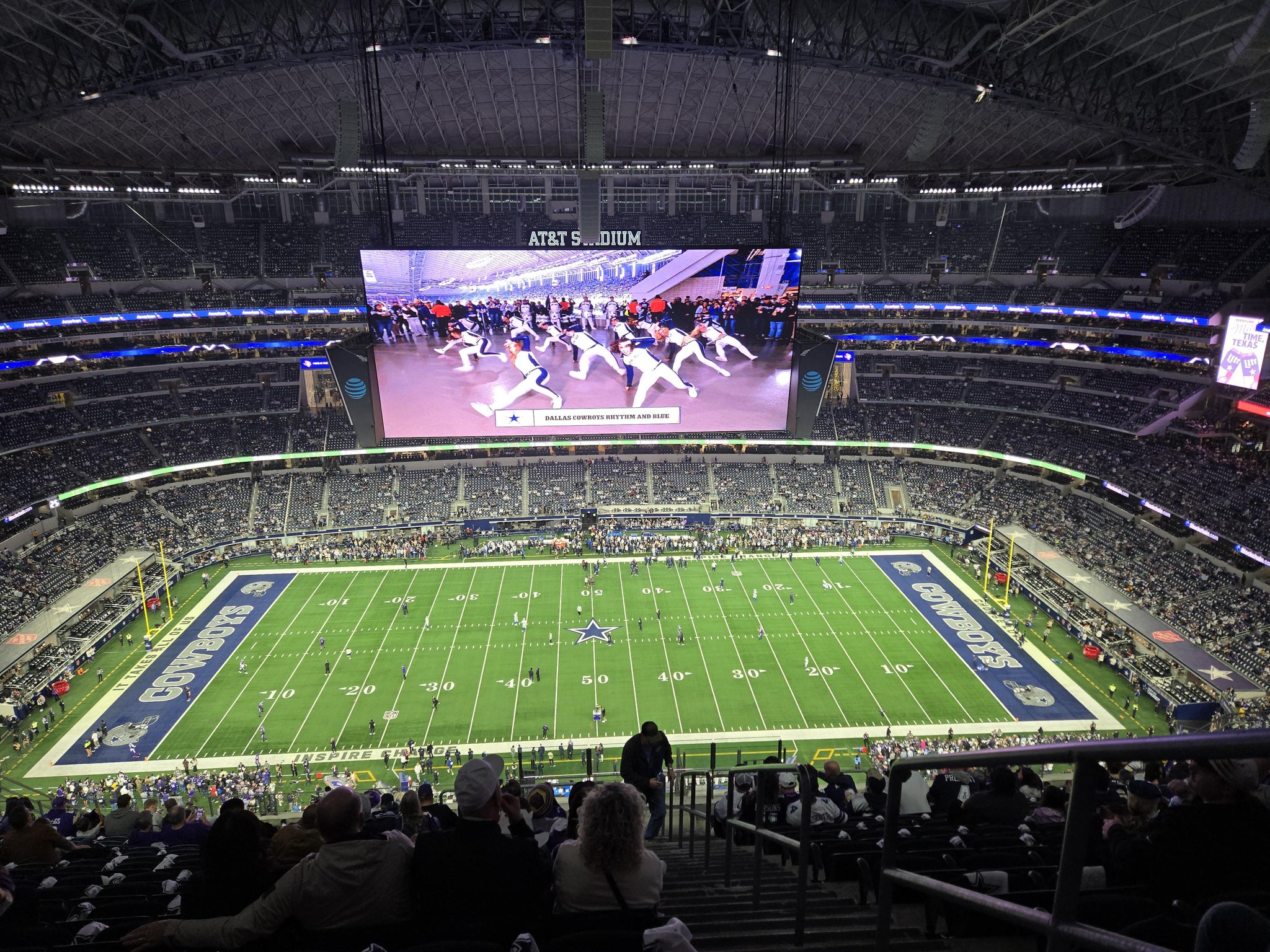 Real Fan View taken from Section 443 at AT&T Stadium by Brett S