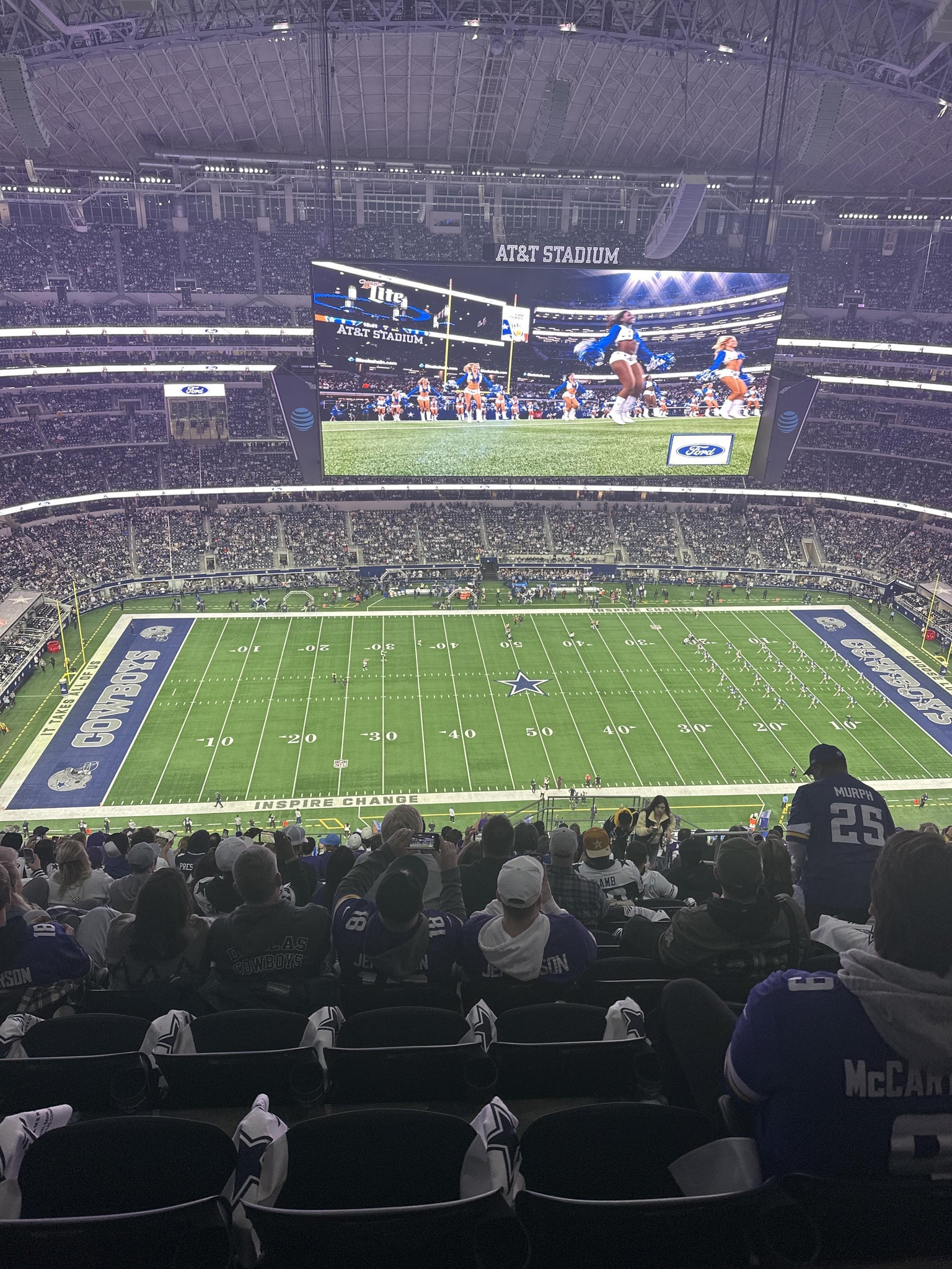 Real Fan View taken from Section 444 at AT&T Stadium by Anonymous User