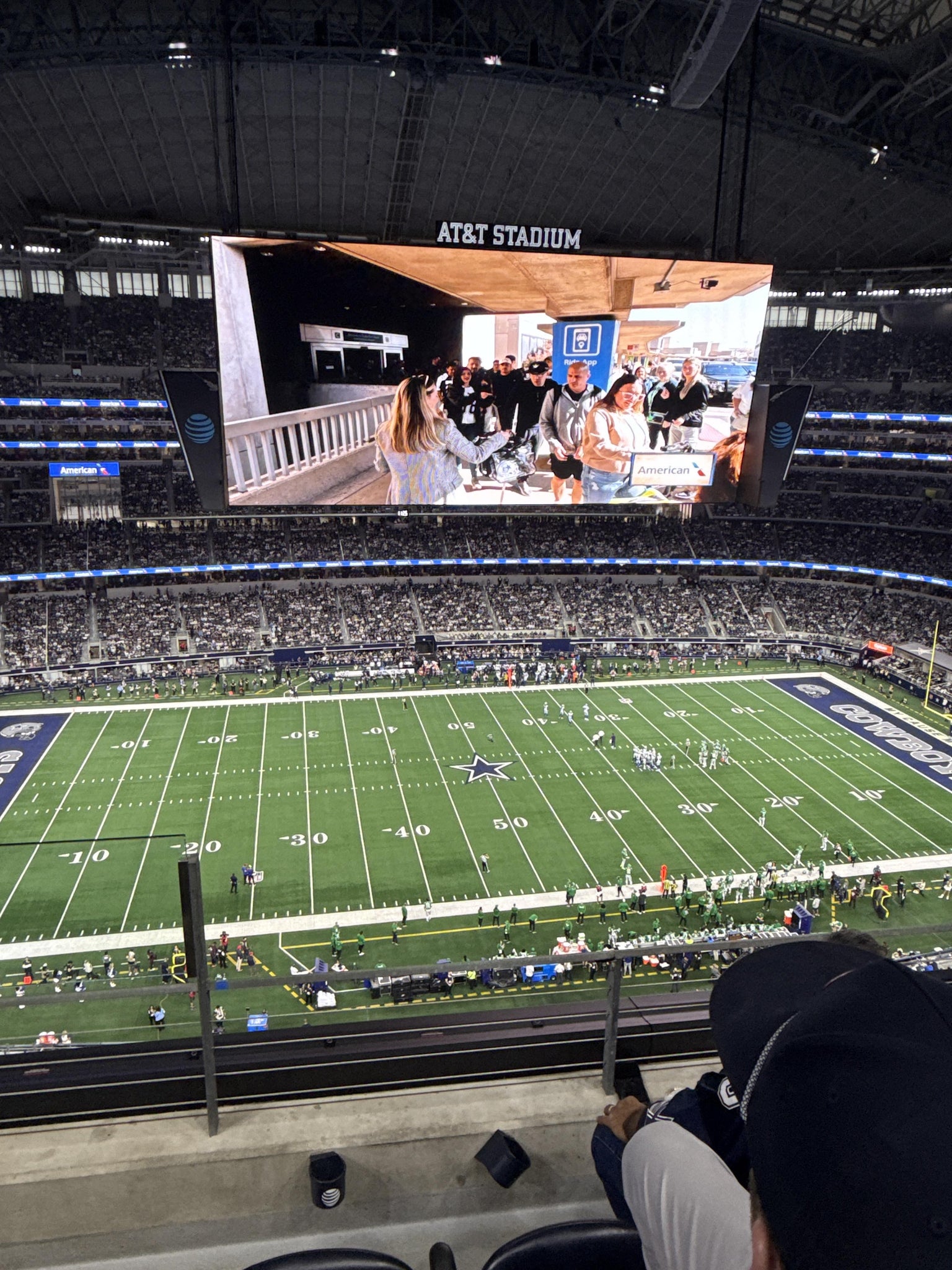 Real Fan View taken from Section 444 at AT&T Stadium by Curtis S