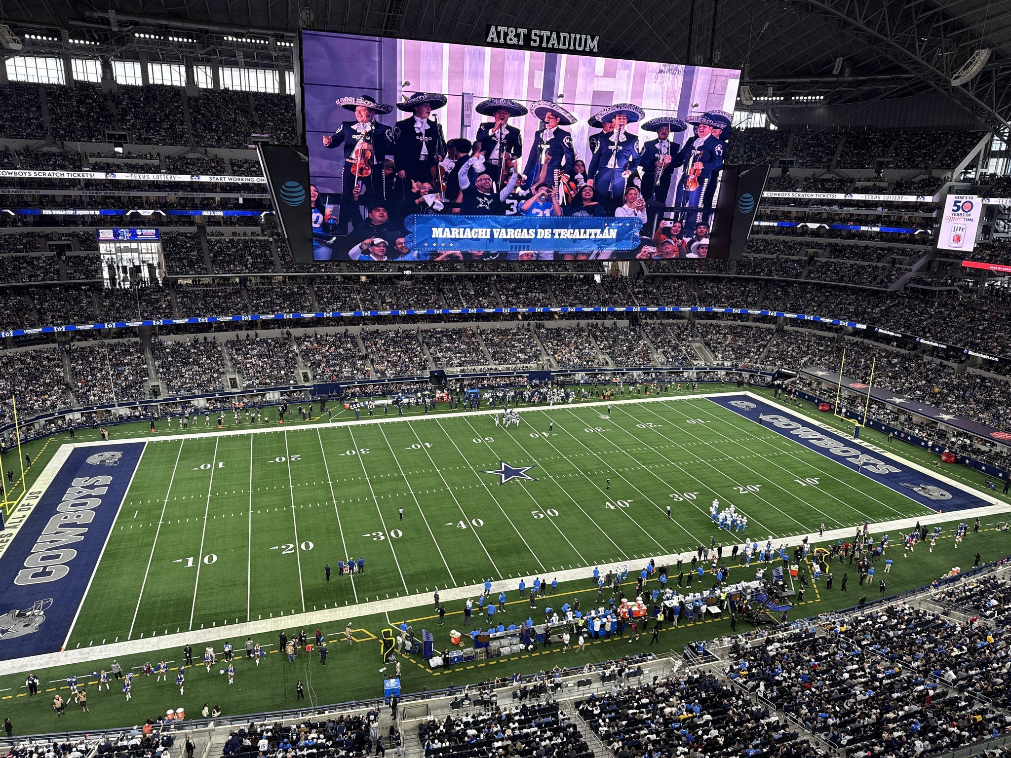 Real Fan View taken from Section 445 at AT&T Stadium by Jason P