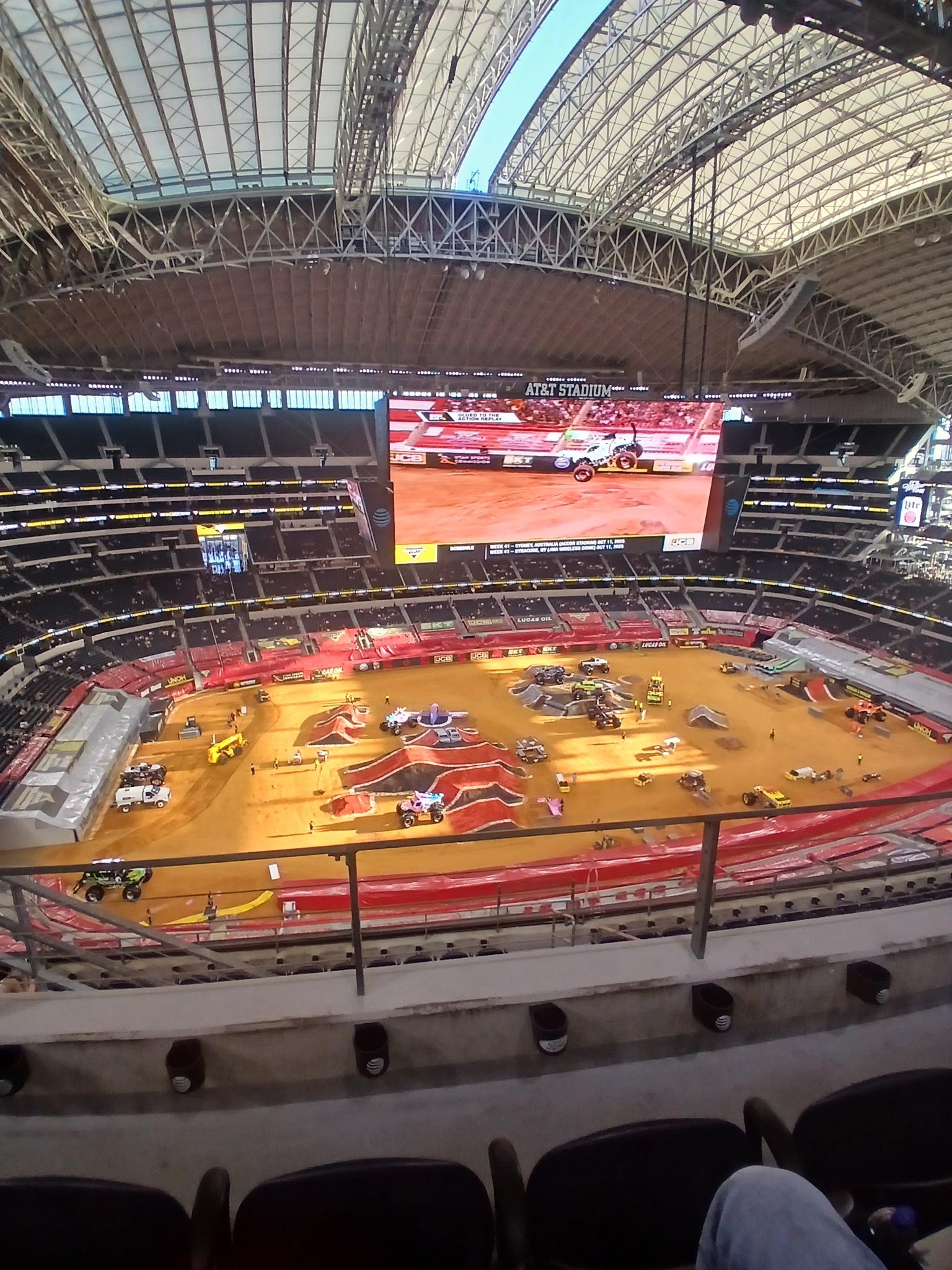 Real Fan View taken from Section 445 at AT&T Stadium by Tiffany P