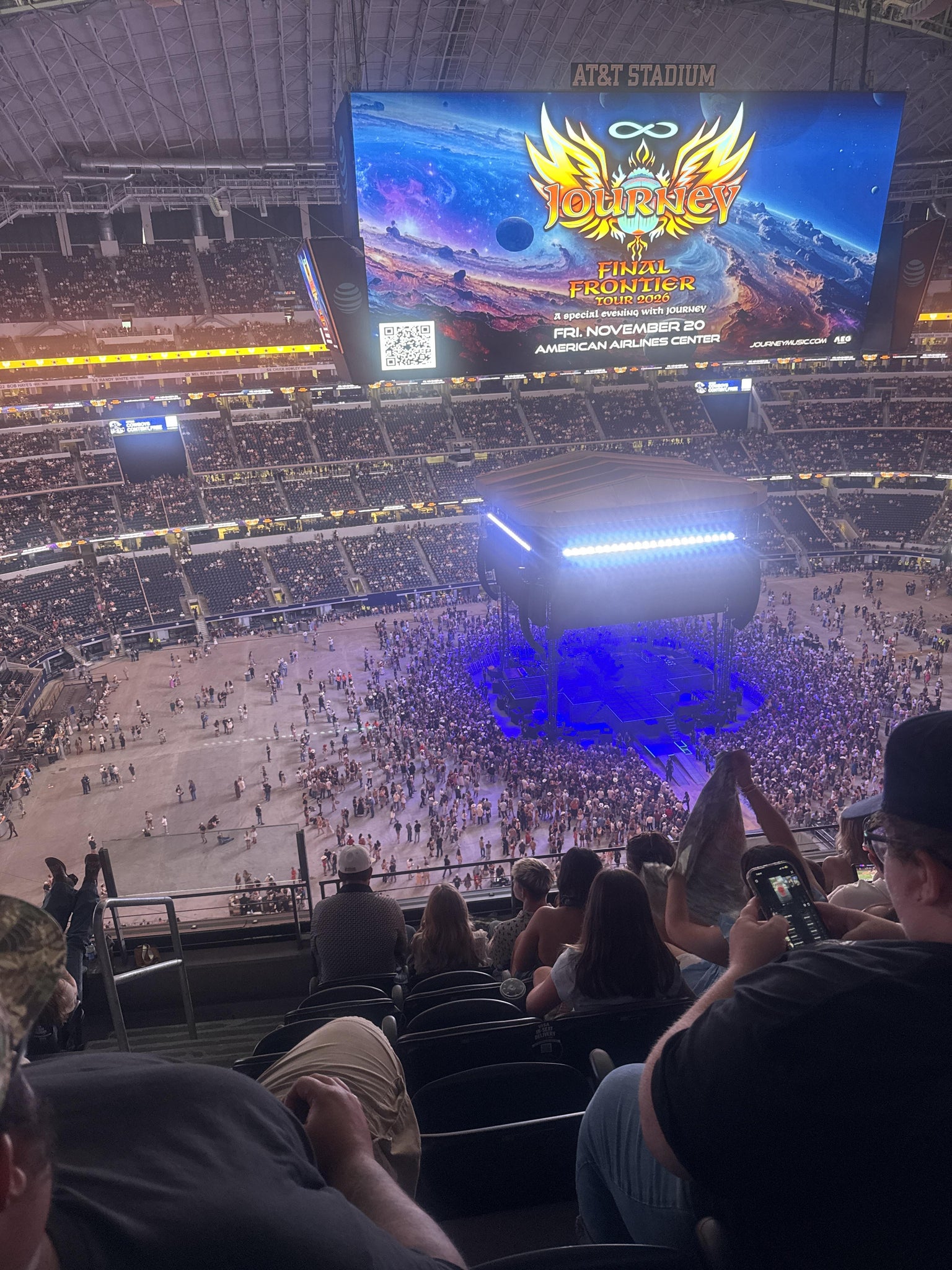Real Fan View taken from Section 445 at AT&T Stadium by Maria R