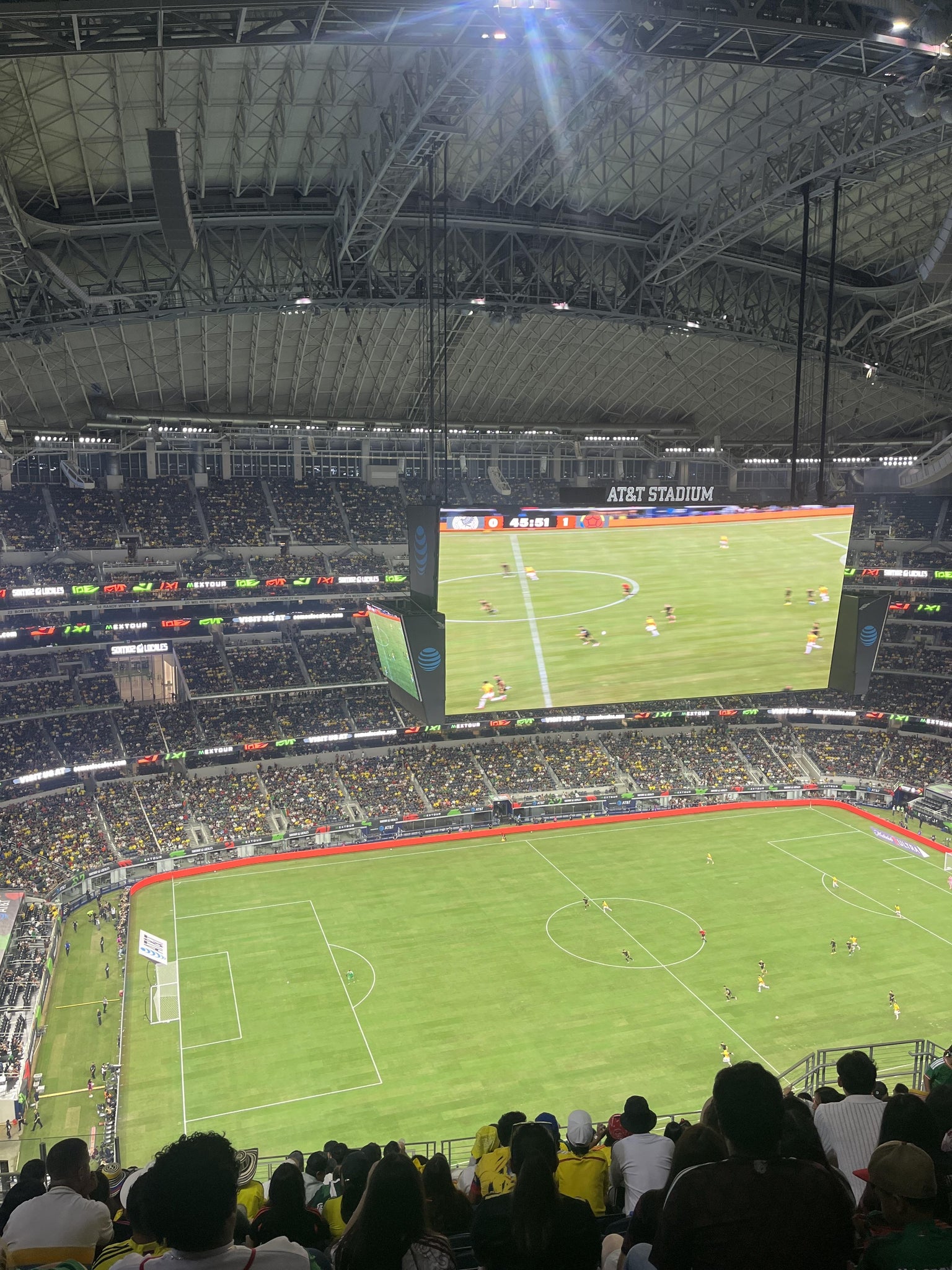 Real Fan View taken from Section 446 at AT&T Stadium by Christian M