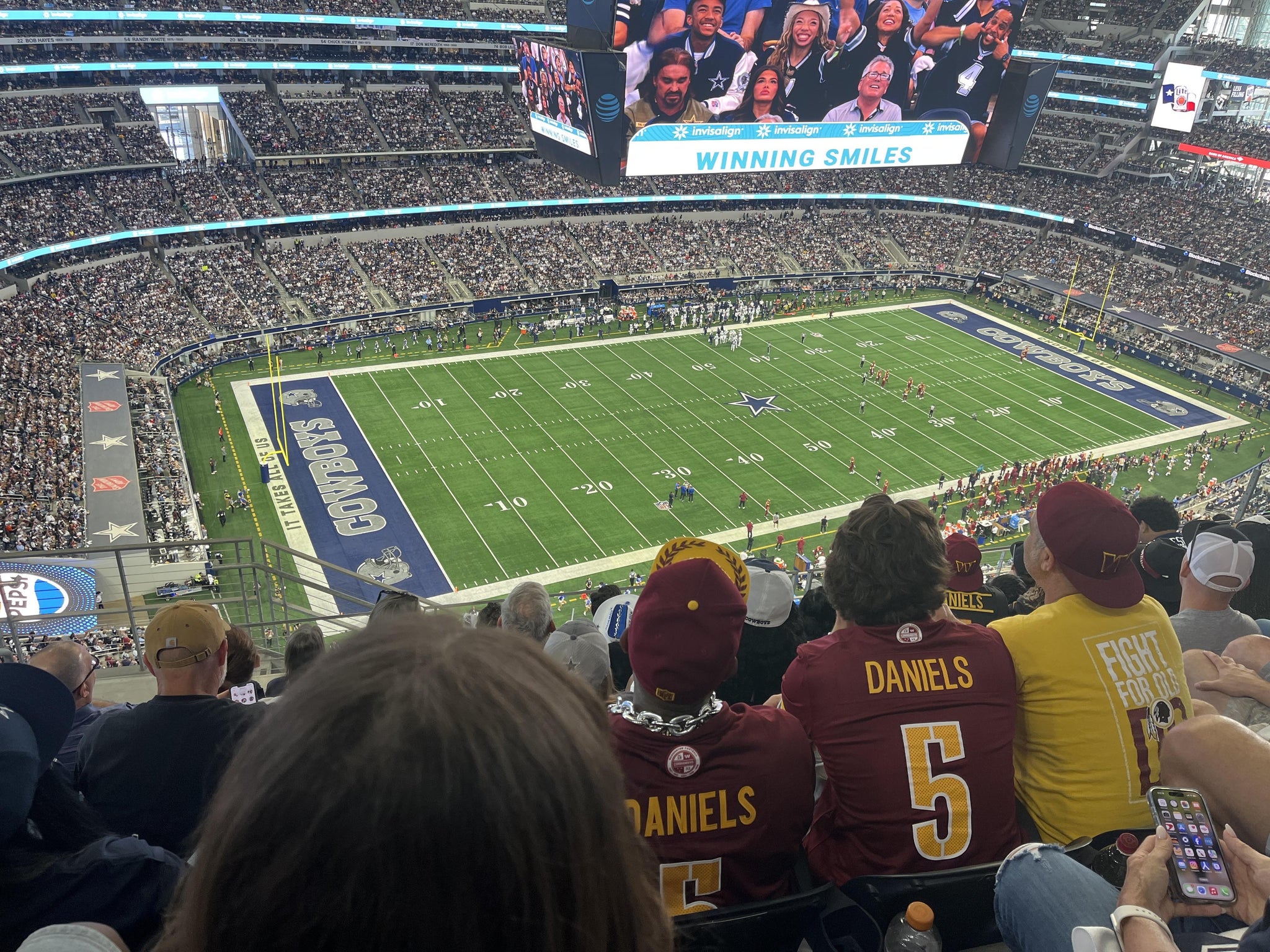 Real Fan View taken from Section 447 at AT&T Stadium by Christopher W