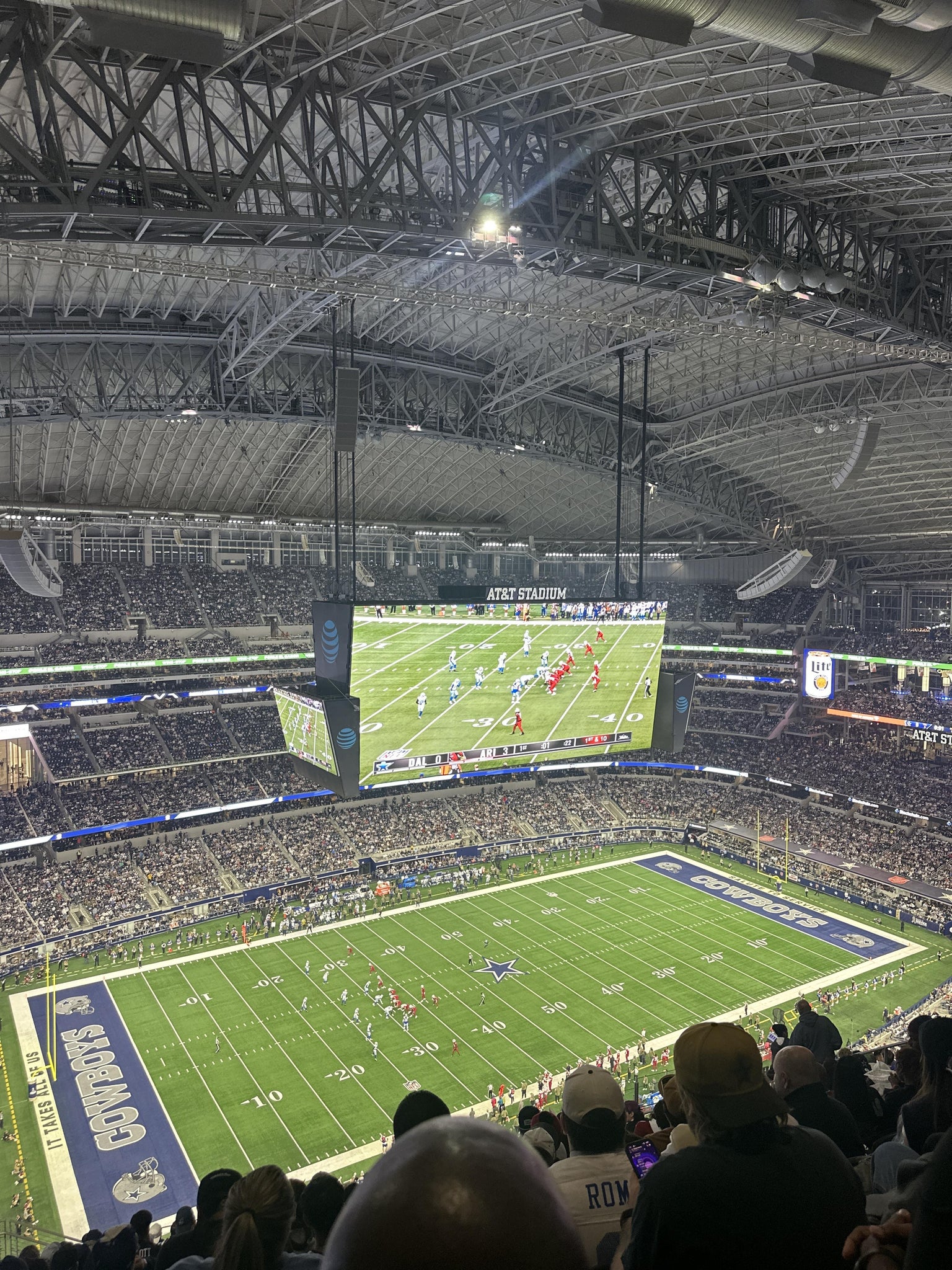 Real Fan View taken from Section 447 at AT&T Stadium by Gisselle Z