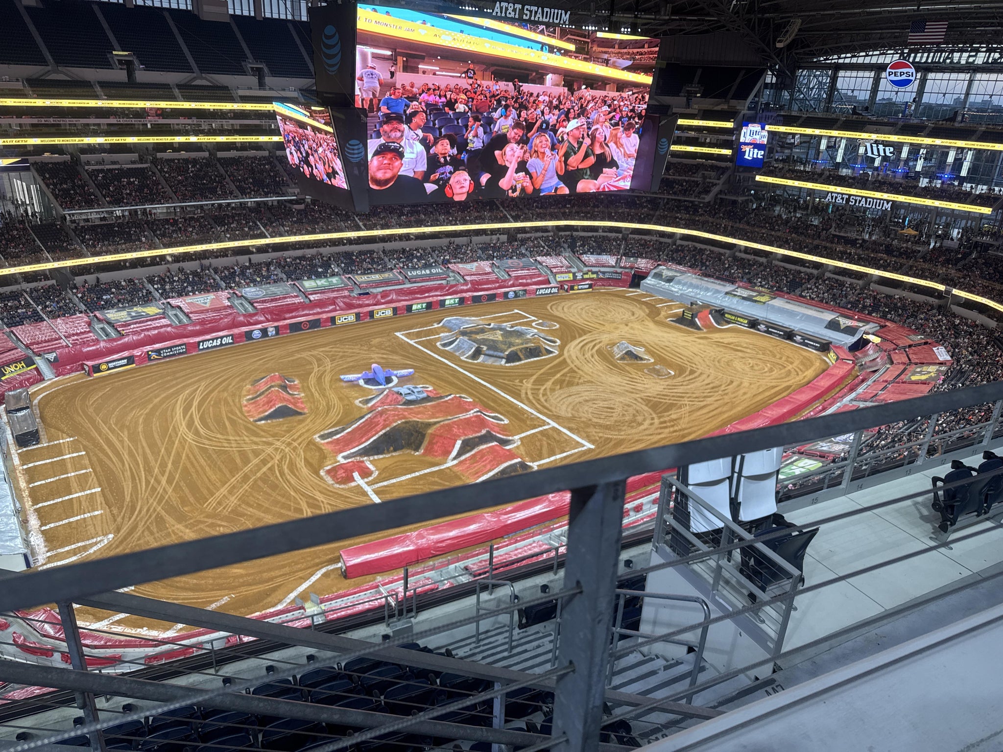 Real Fan View taken from Section 447 at AT&T Stadium by Erik C