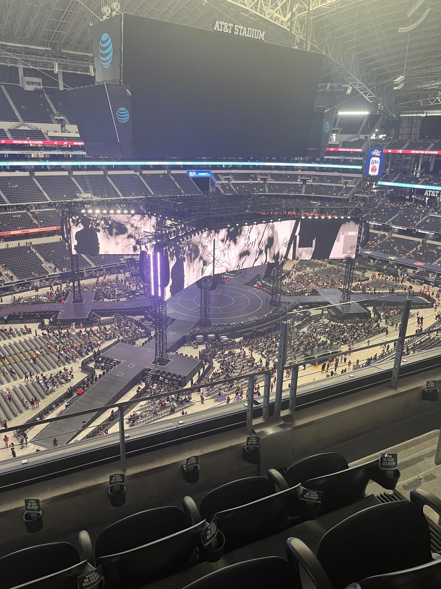 Real Fan View taken from Section 448 at AT&T Stadium by Isabelle P